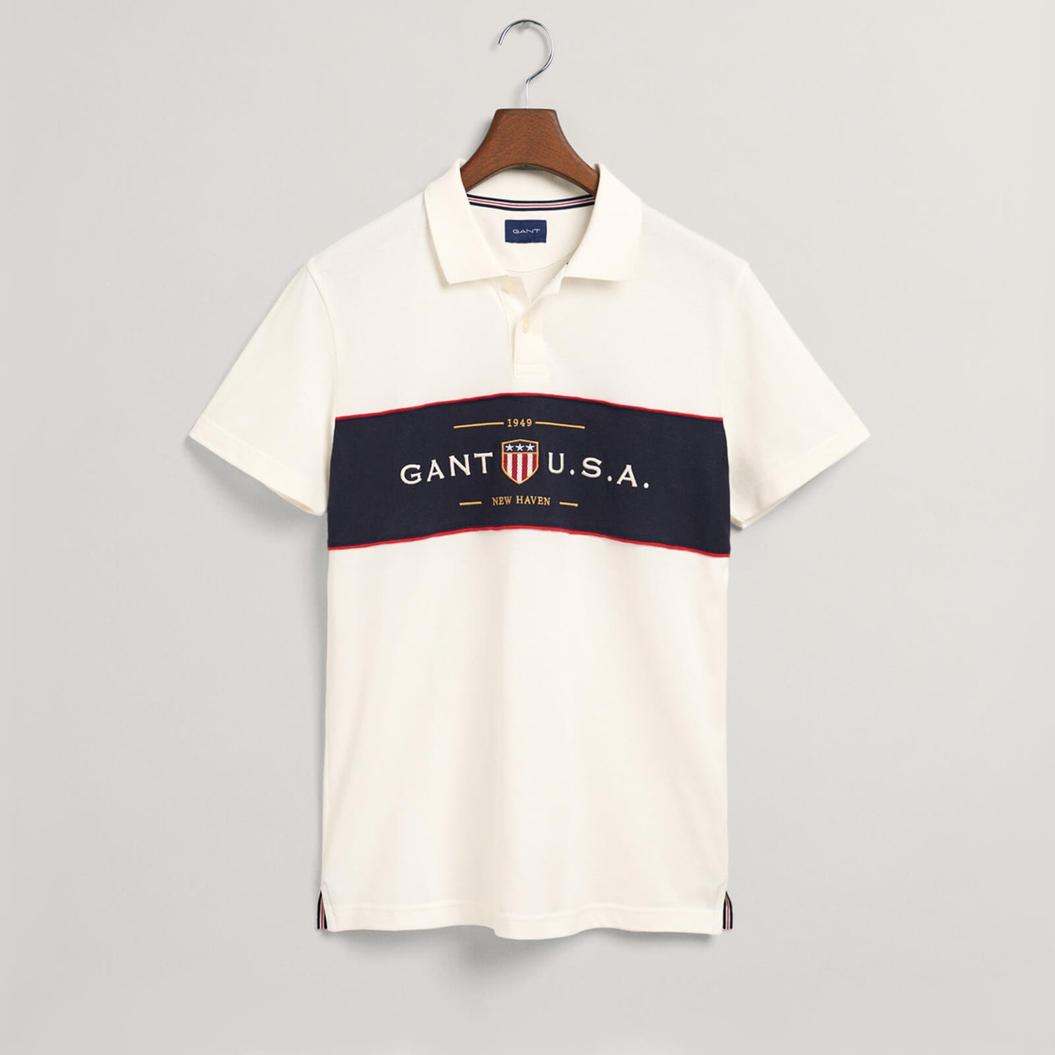 Gant Banner Shield Cotton-Piqué Polo Shirt - M