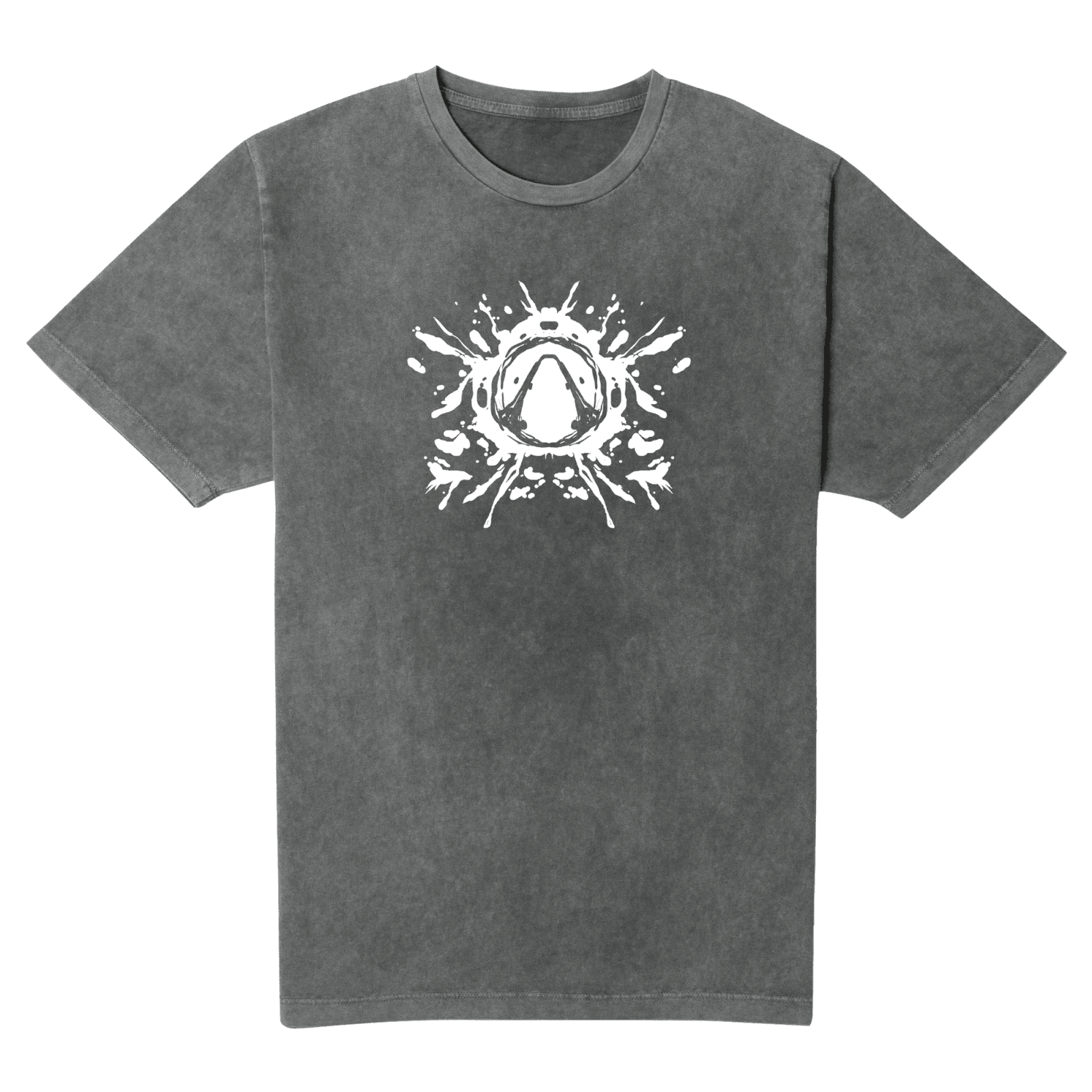 BORDERLANDS Rorschach Men's T-Shirt - Black Acid Wash