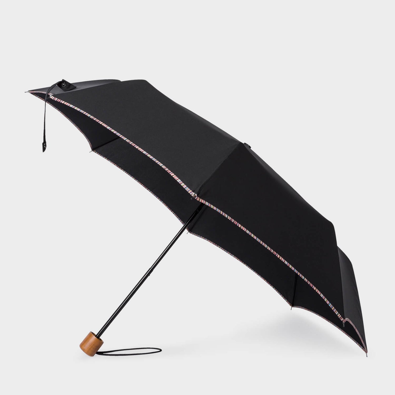 PS Paul Smith Contrast-Trimmed Shell Fold-Up Umbrella