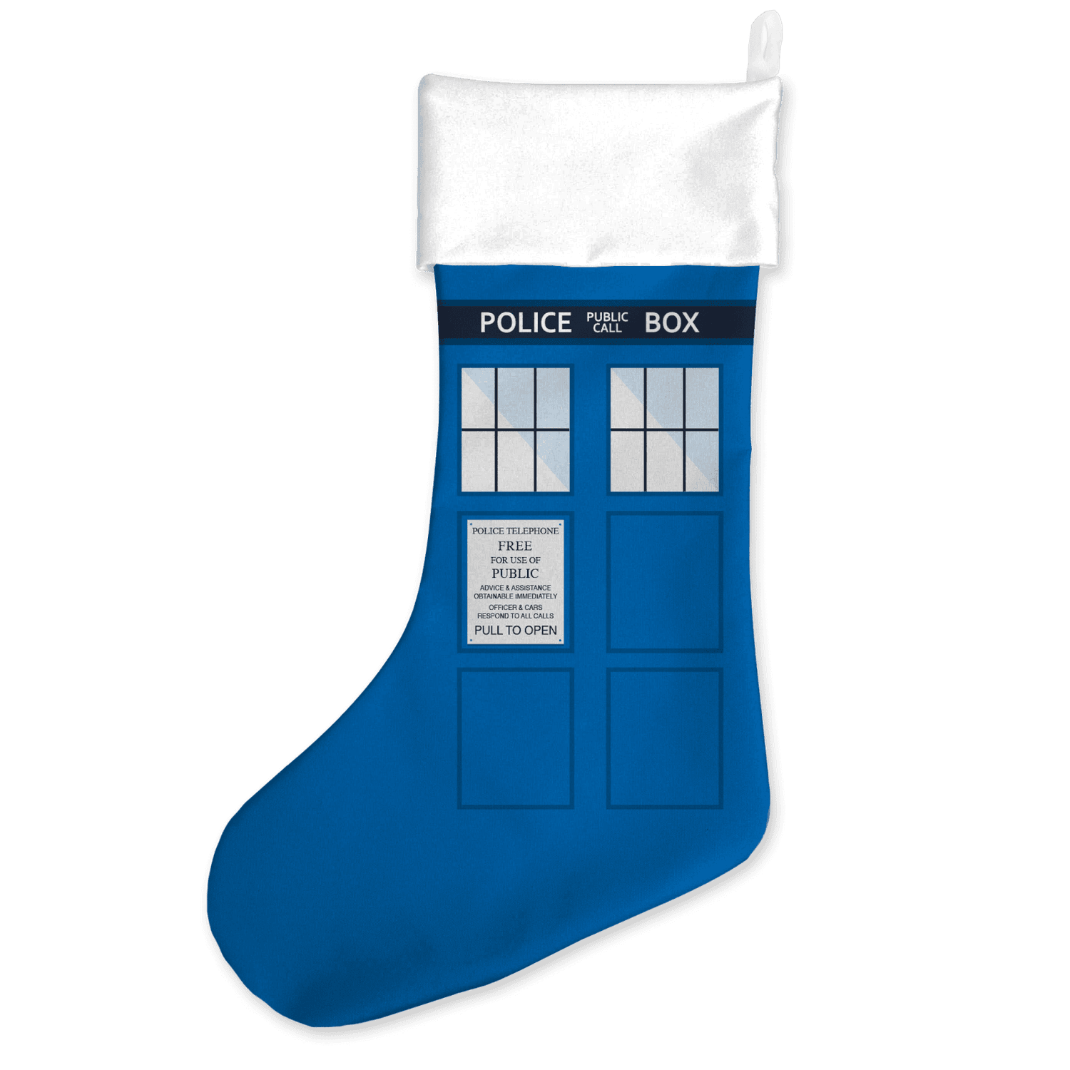 Doctor Who Tardis Christmas Stocking