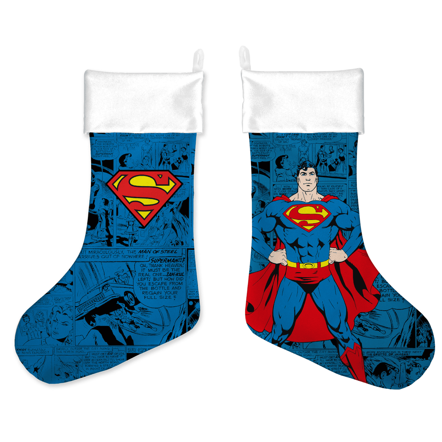 Superman Comic Christmas Stocking