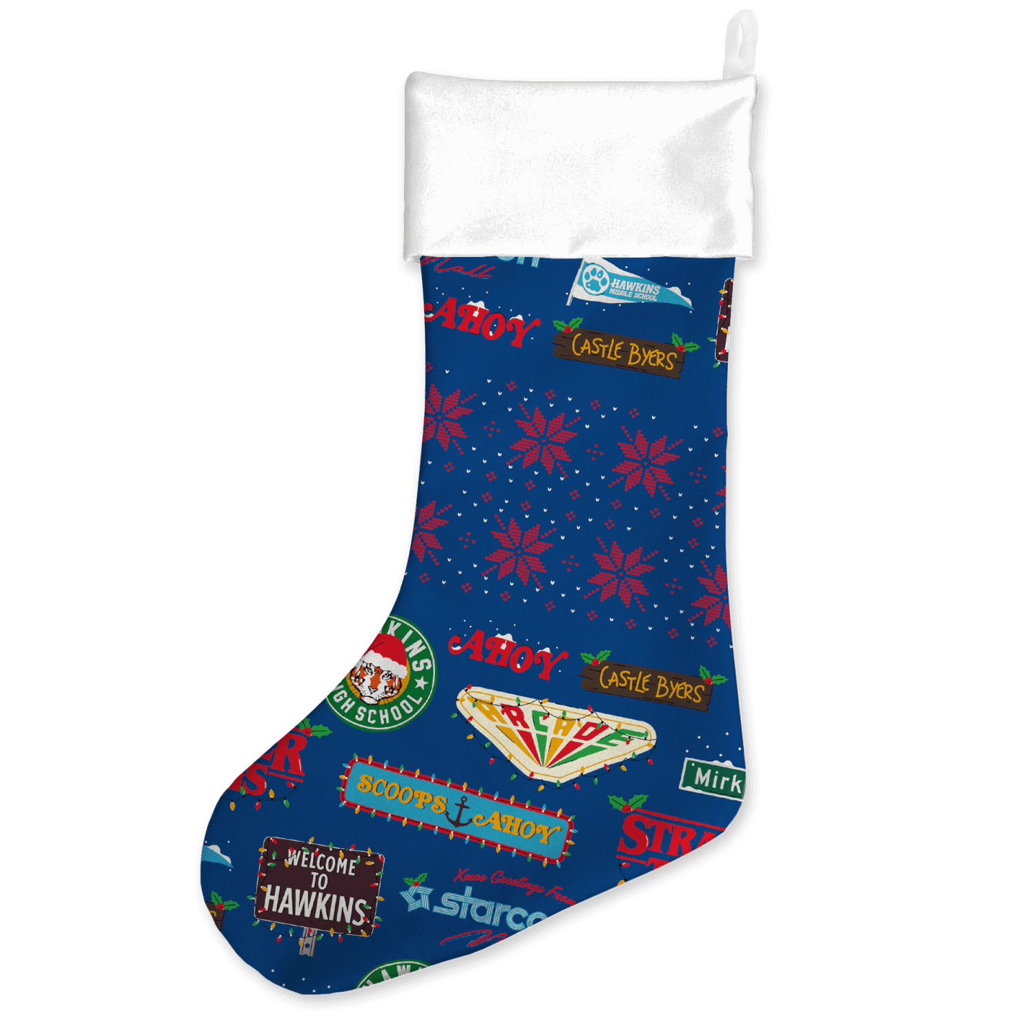Stranger Things Welcome To Hawkins Christmas Stocking