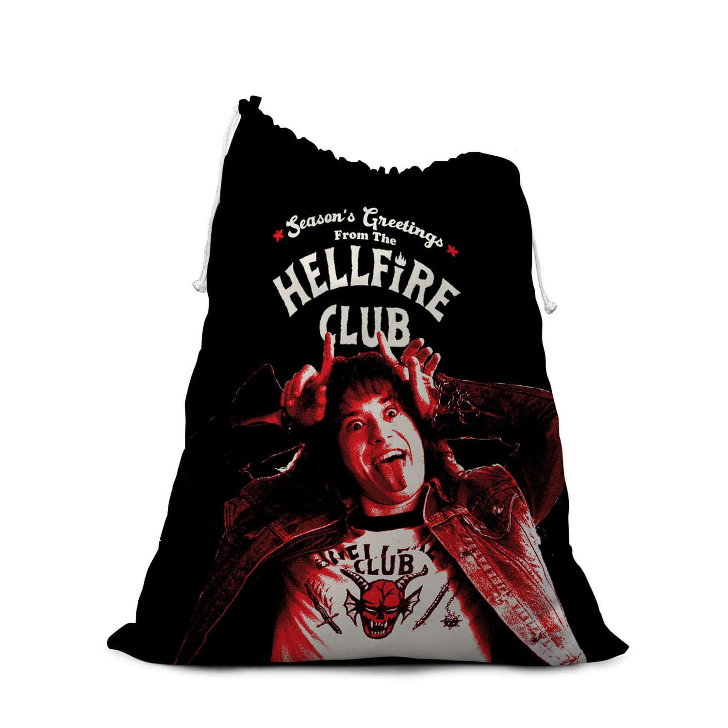 Stranger Things Eddie Munson Christmas Santa Sack