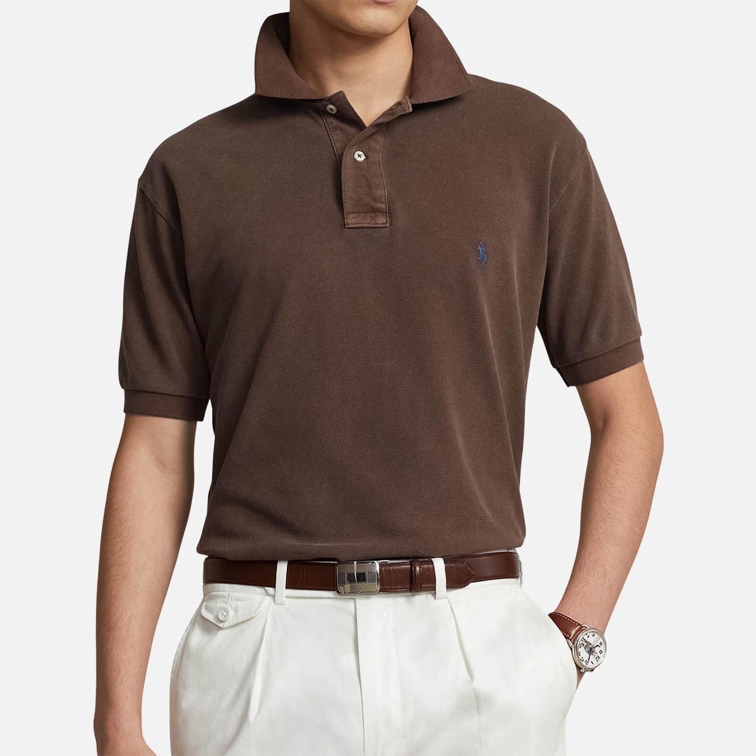 Polo Ralph Lauren Custom Slim Fit Cotton-Piqué Polo Shirt - S