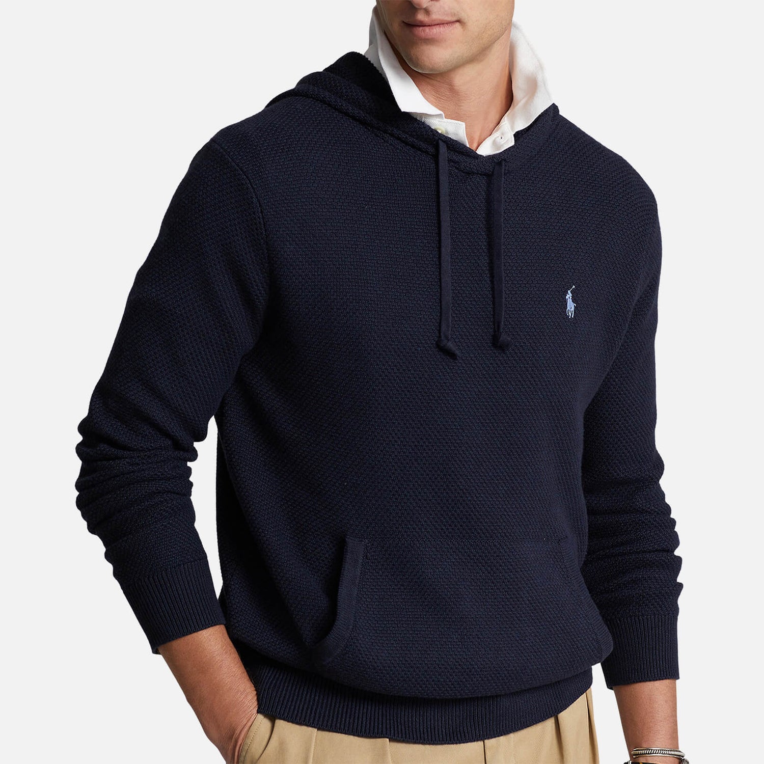 Polo Ralph Lauren Logo-Embroidered Cotton Hoodie - M