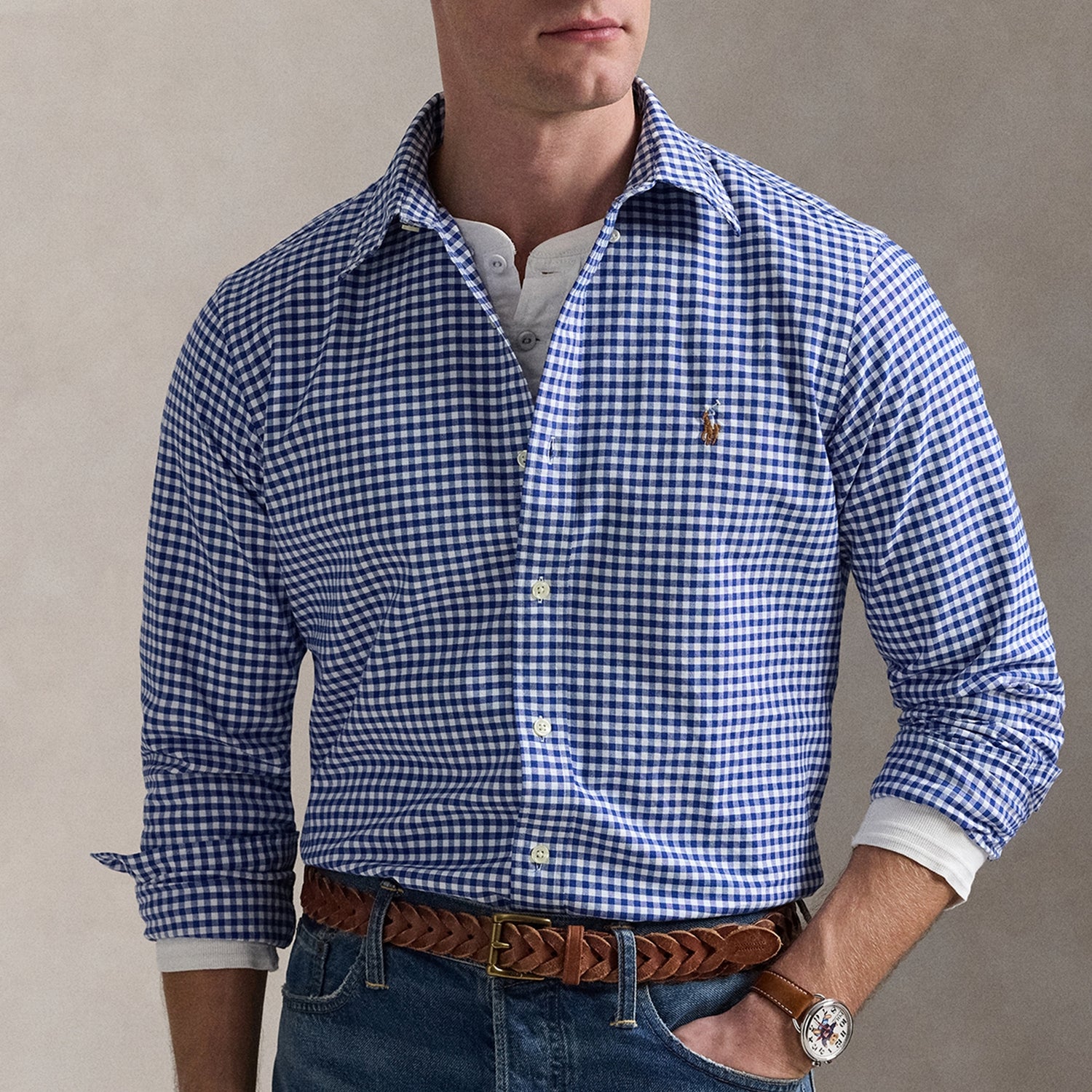 Polo Ralph Lauren Custom Slim-Fit Oxford Cotton Shirt - S
