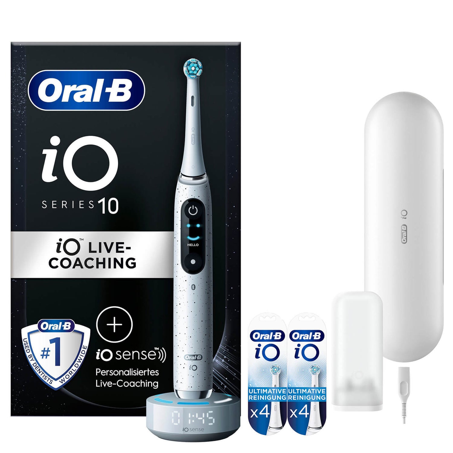 Wrok nogmaals Ouderling Oral-B iO Series 10 Elektrische Zahnbürste Stardust White | Oral-B DE