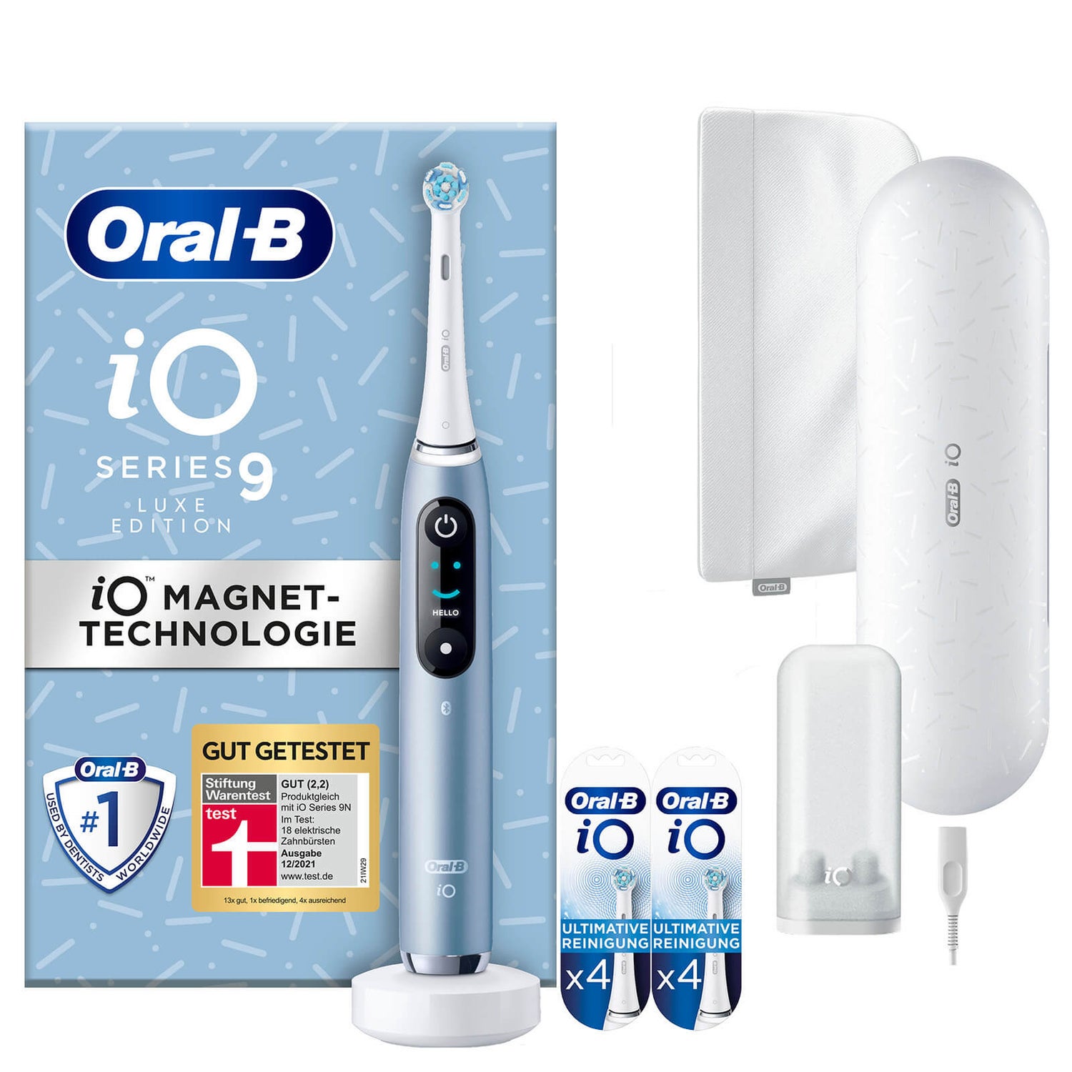 Oral-B iO Series 9 Elektrische Zahnbürste Aqua Marine Luxe Edition