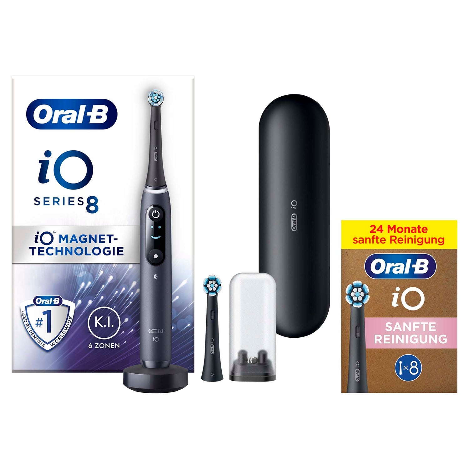 Oral-B iO Series 8N Elektrische Zahnbürste Black Onyx