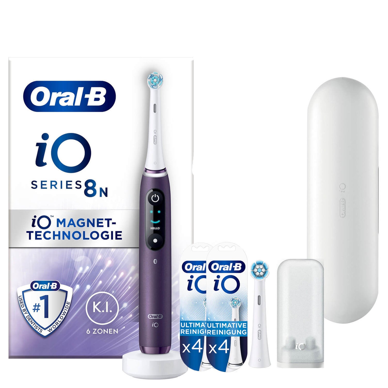 Oral-B iO Series 8N Elektrische Zahnbürste Violet Amitrine