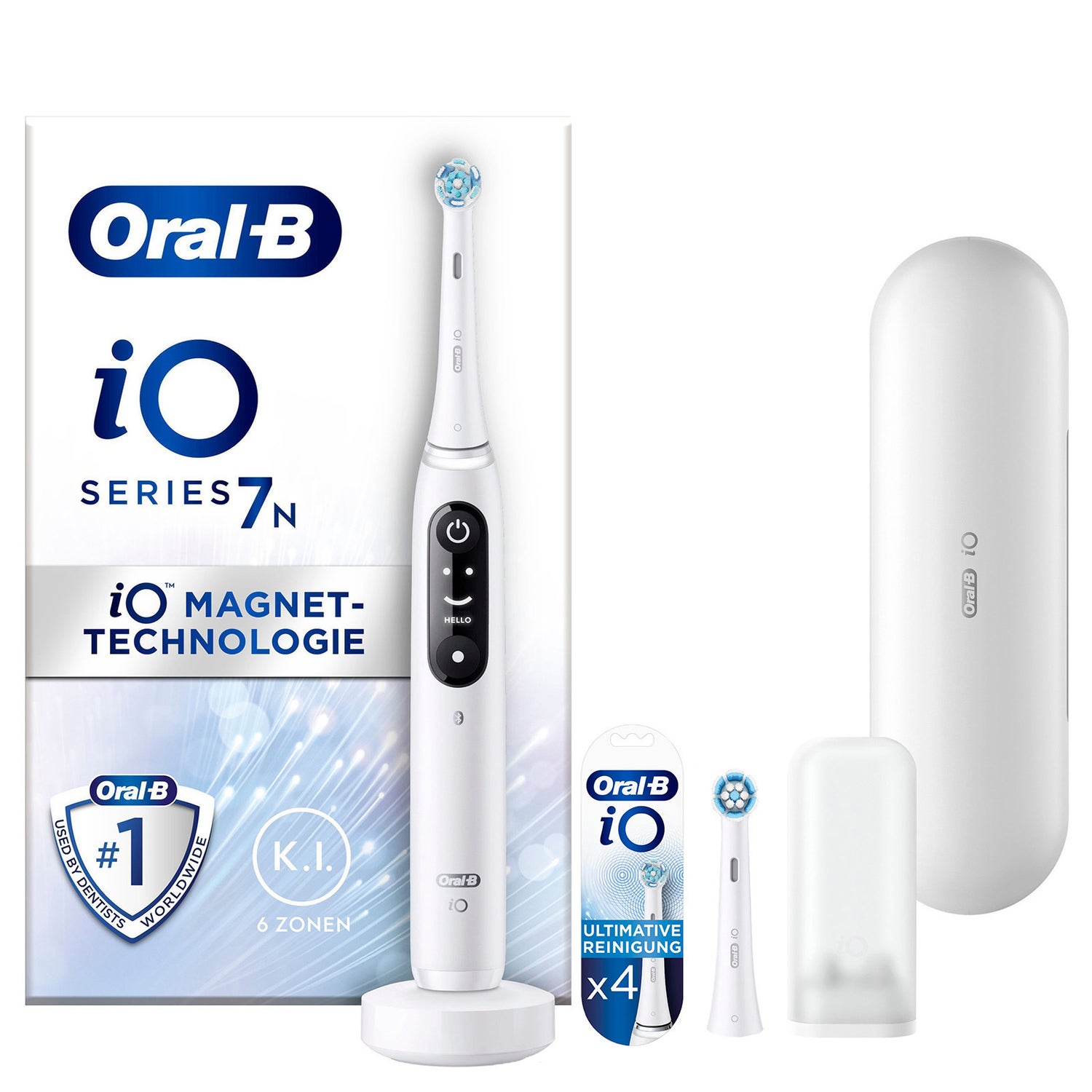 Oral-B iO Series 7N Elektrische Zahnbürste White Alabaster