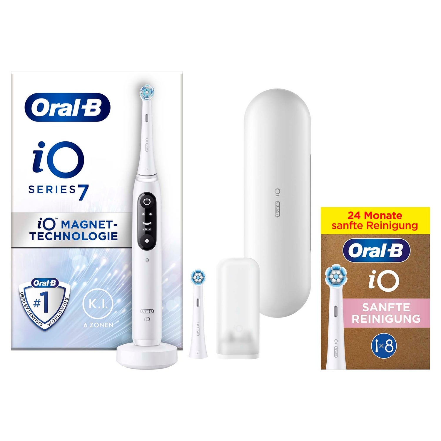 Oral-B iO Series 7N Elektrische Zahnbürste White Alabaster