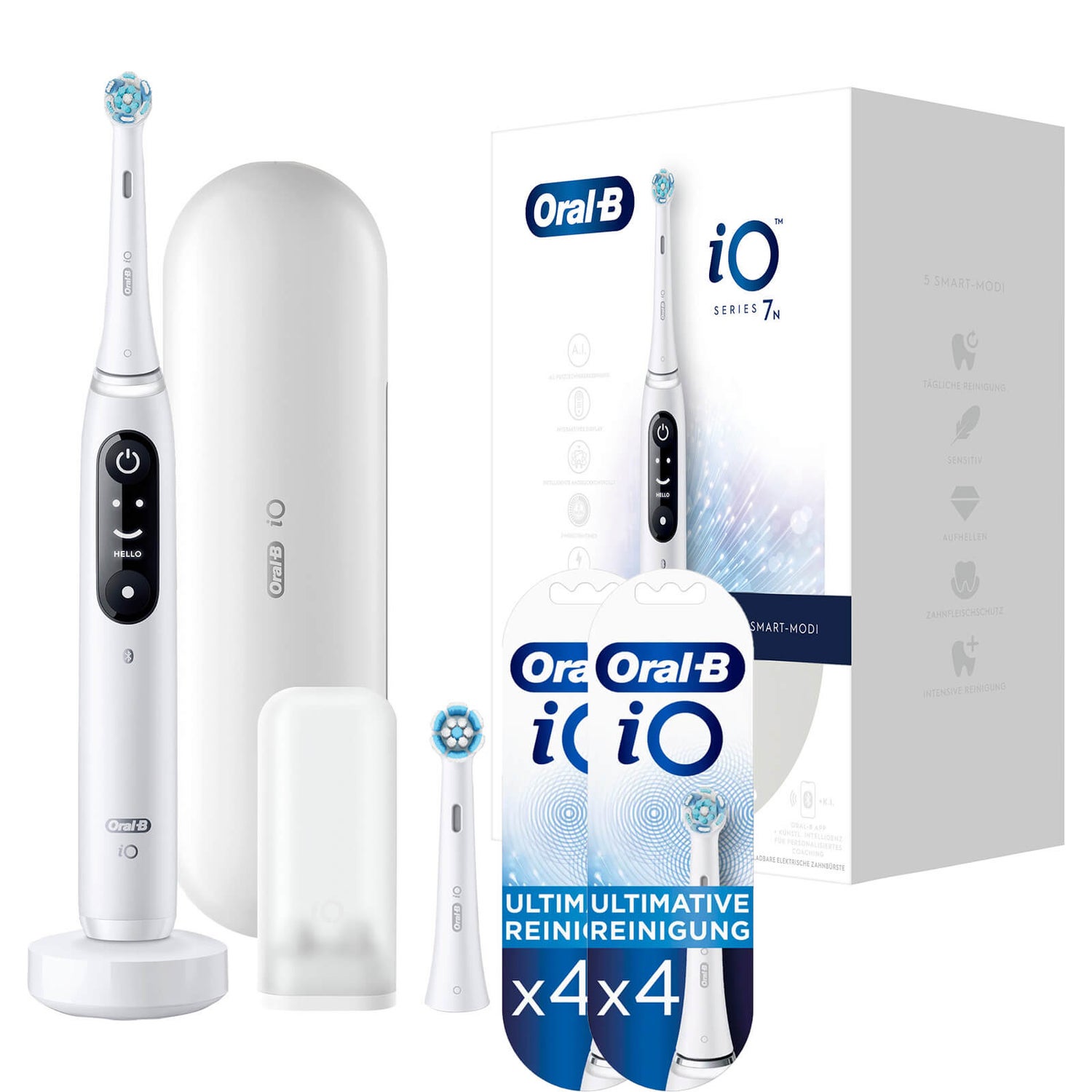 Oral-B iO Series 7N Elektrische Zahnbürste White Alabaster