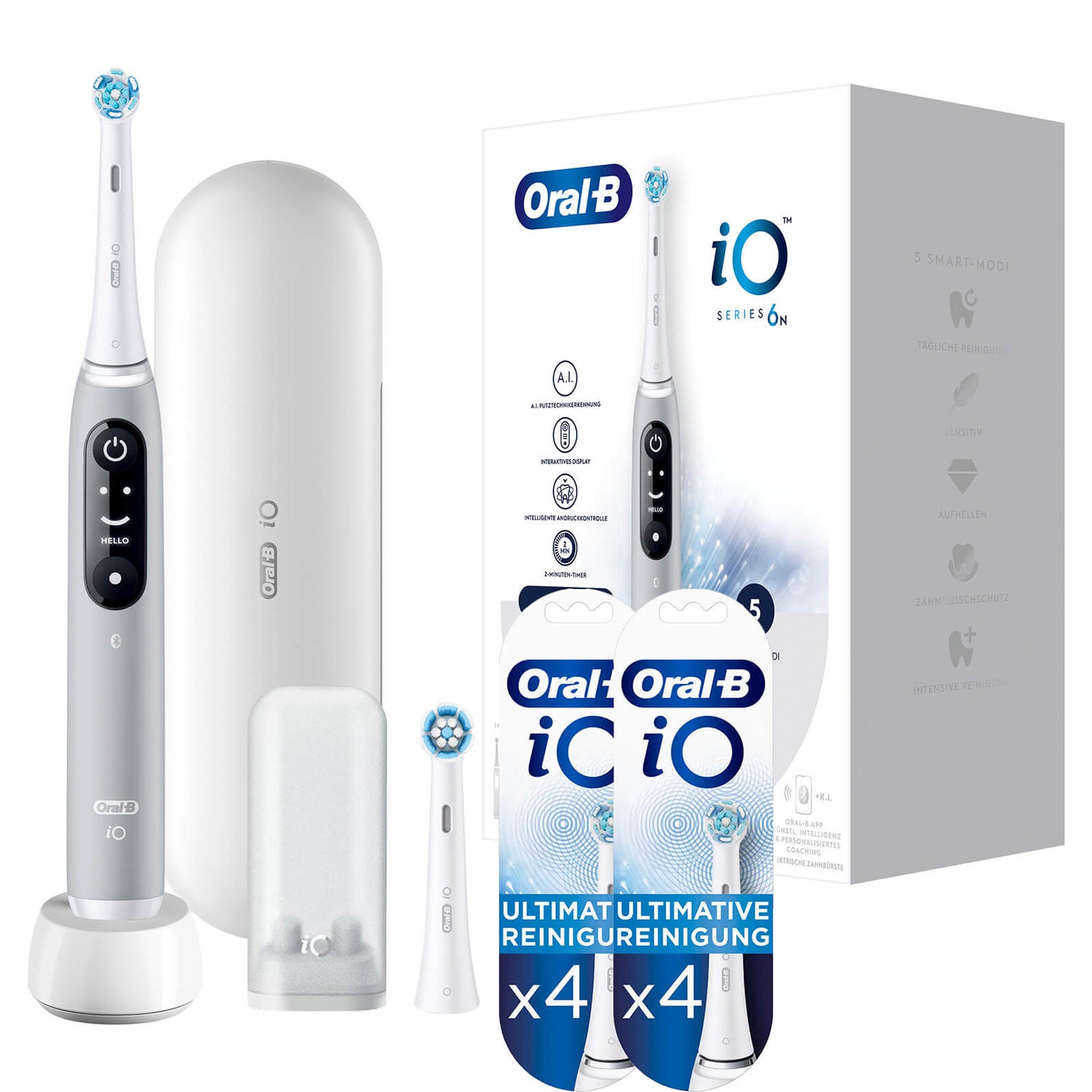 Oral-B iO Series 6 Elektrische Zahnbürste Grey Opal