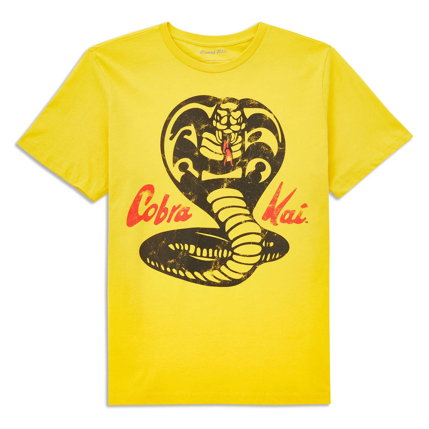 Cobra Kai Vintage Logo Men's T-Shirt - Yellow