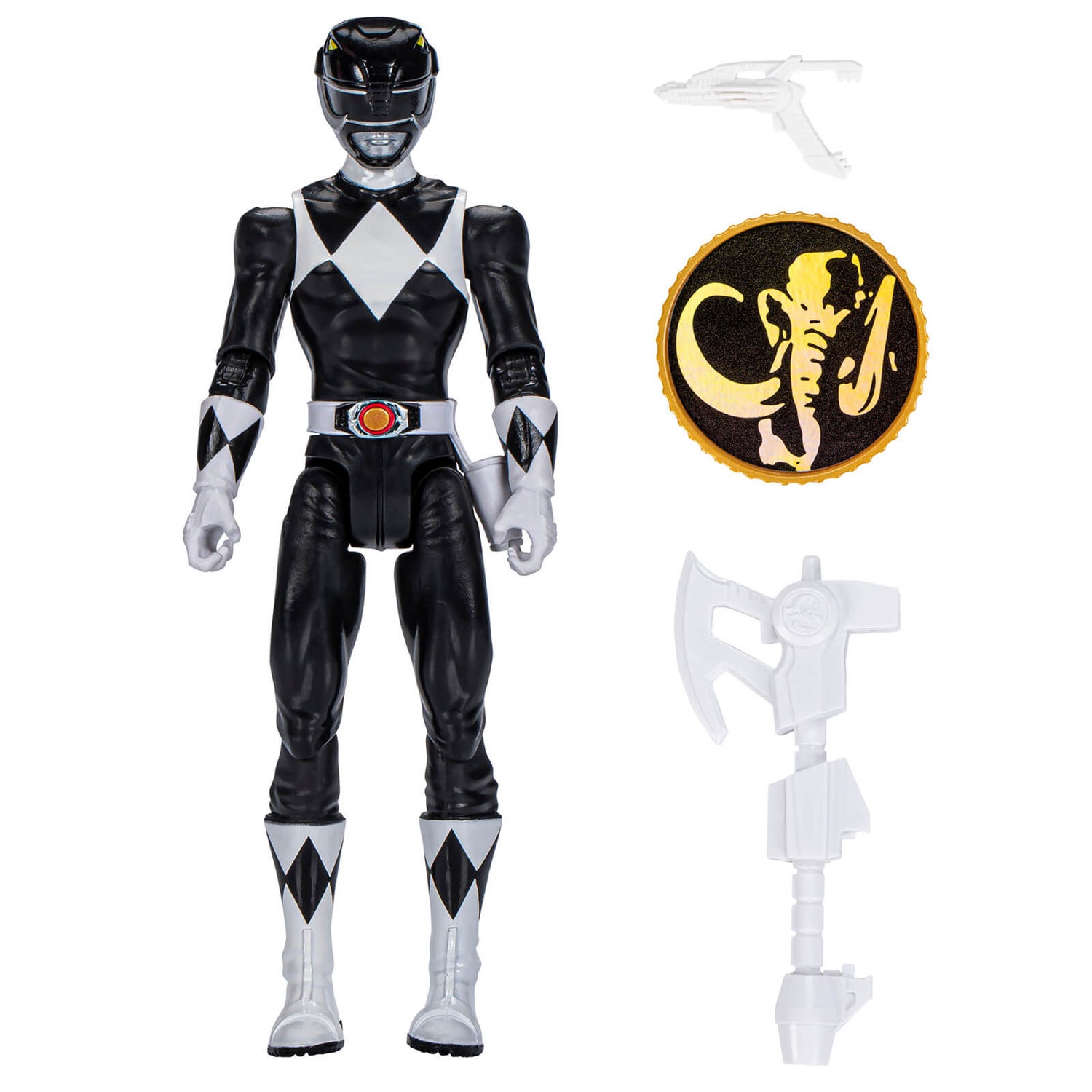 Figurine Power Rangers Mighty Morphin Ranger Noir - 15 cm