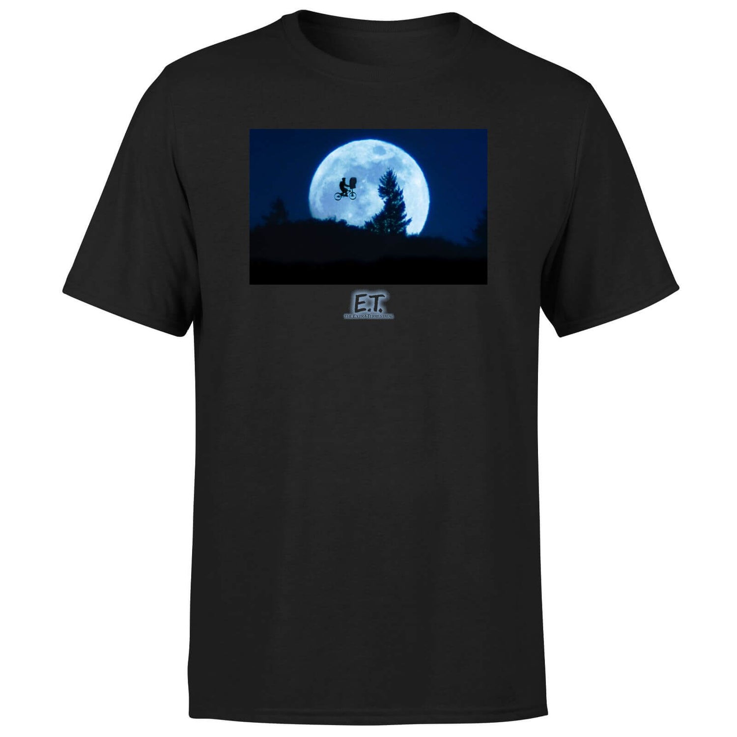 E.T. the Extra-Terrestrial Moon Cycle Unisex T-Shirt - Black