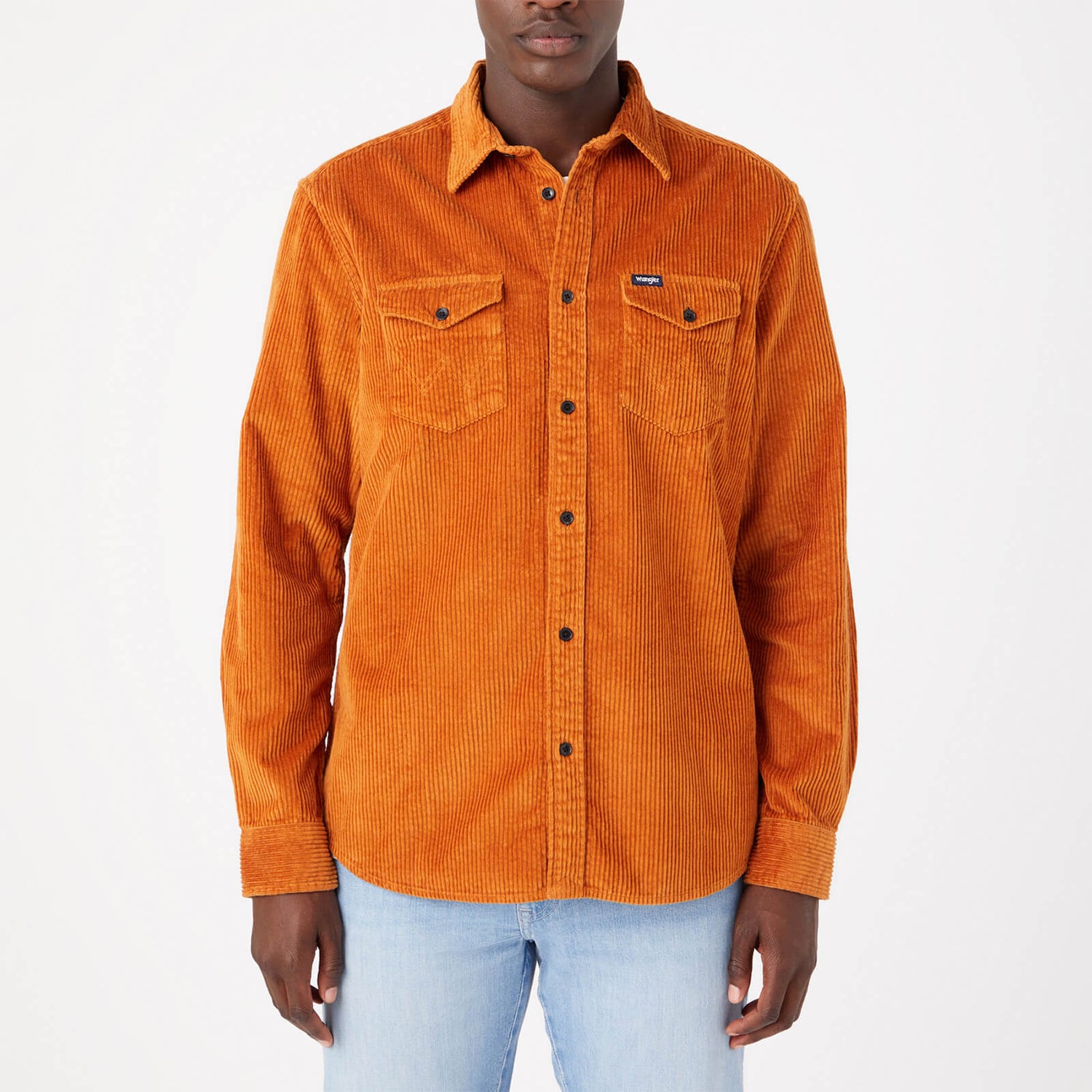 Wrangler Two Flap Cotton-Corduroy Shirt - S
