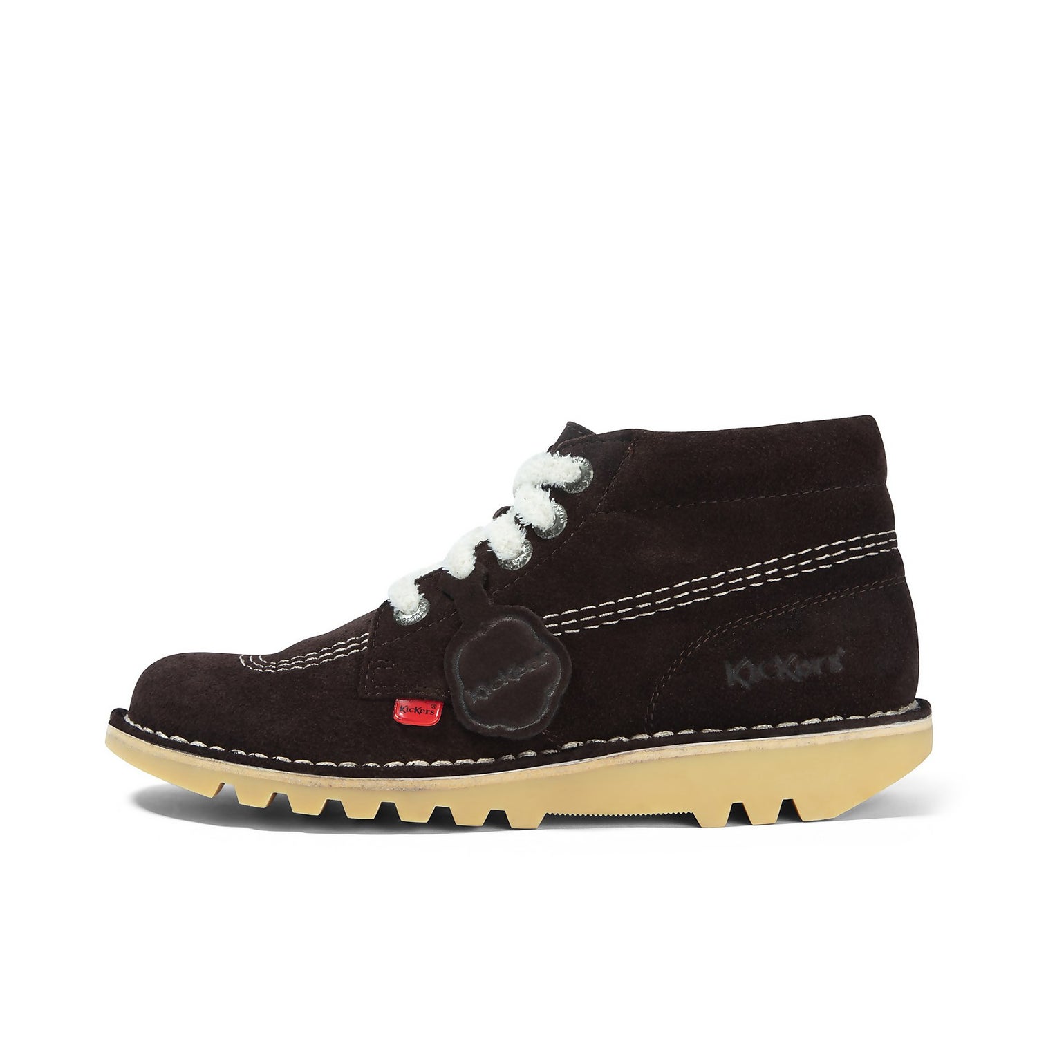 Adult Unisex Kick Hi Suede Brown Kickers