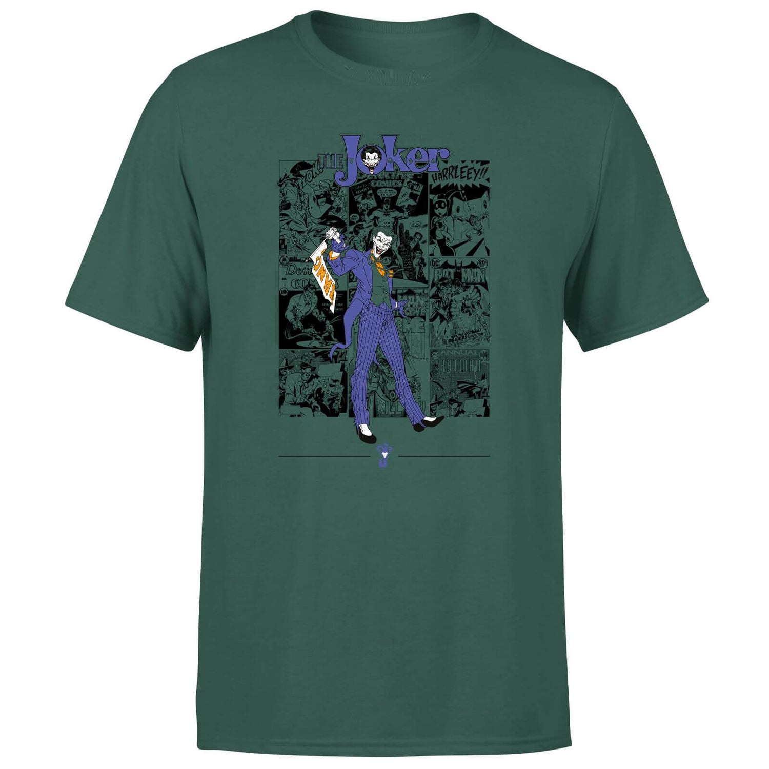 The Joker Comic Composition T-Shirt - Green