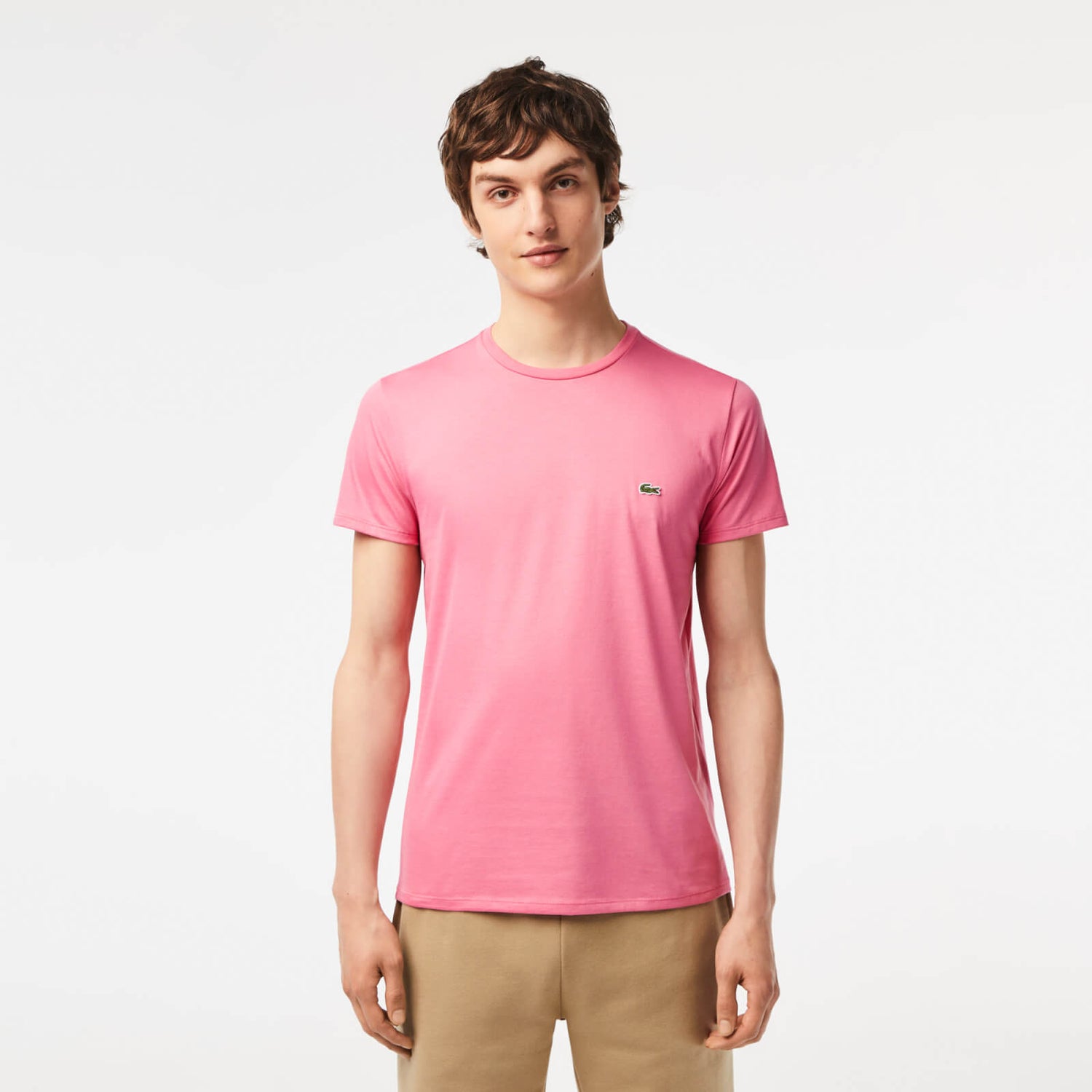 Lacoste Classic Pima Logo-Appliquéd Cotton T-Shirt - S