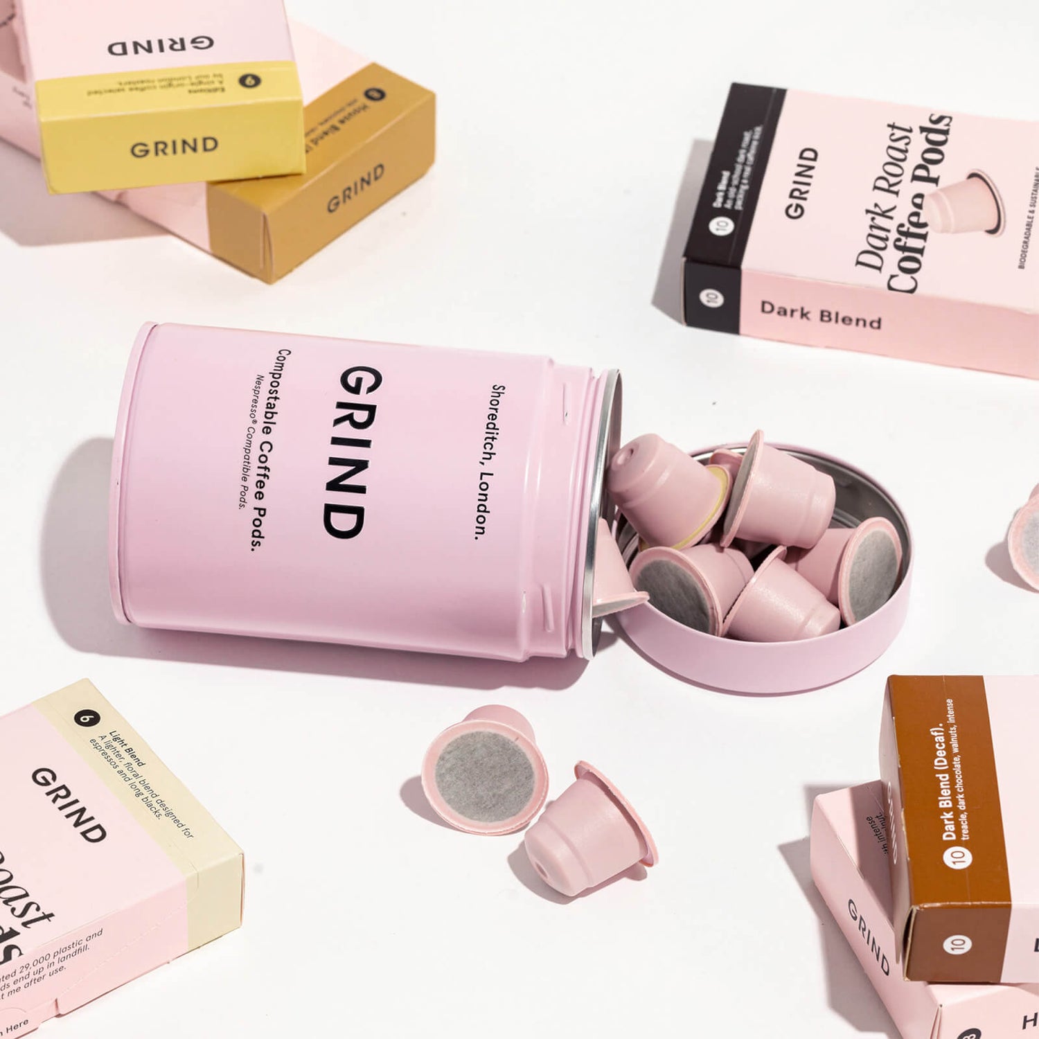 Grind outlet coffee pods