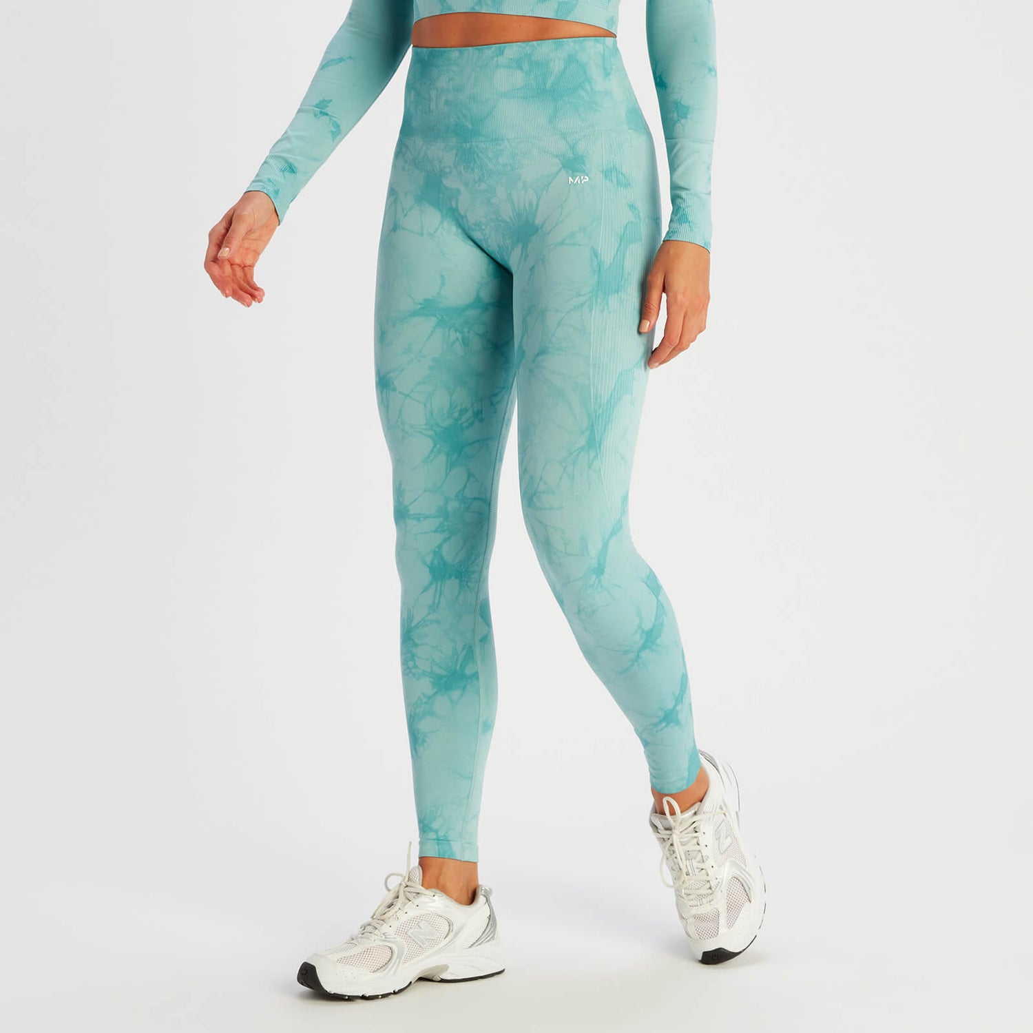 MP Women's Shape Seamless Leggings - Dusk Blue Tie Dye - S