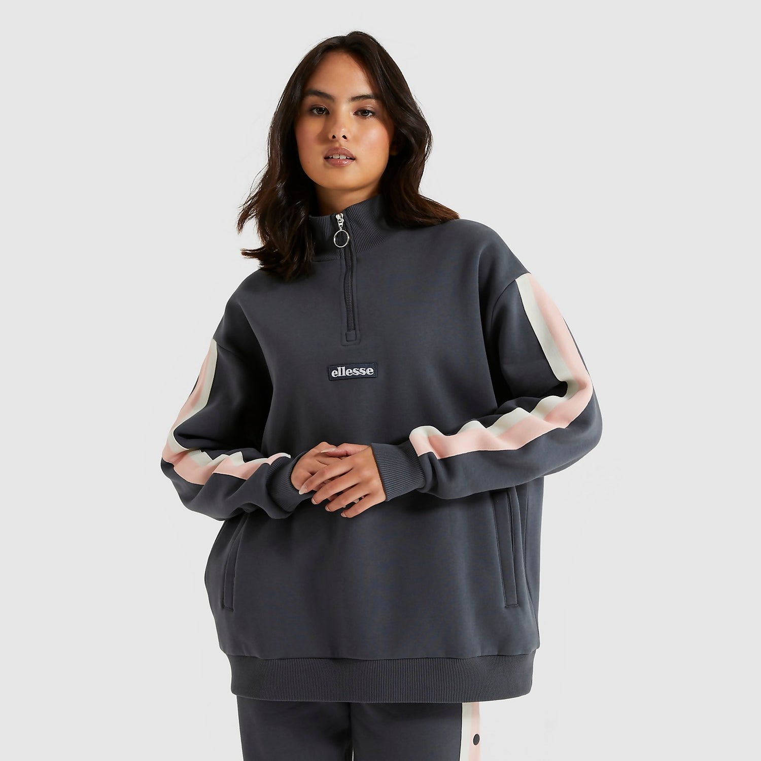 Women s Filippa 1 2 Zip Track Top Dark Blue Ellesse