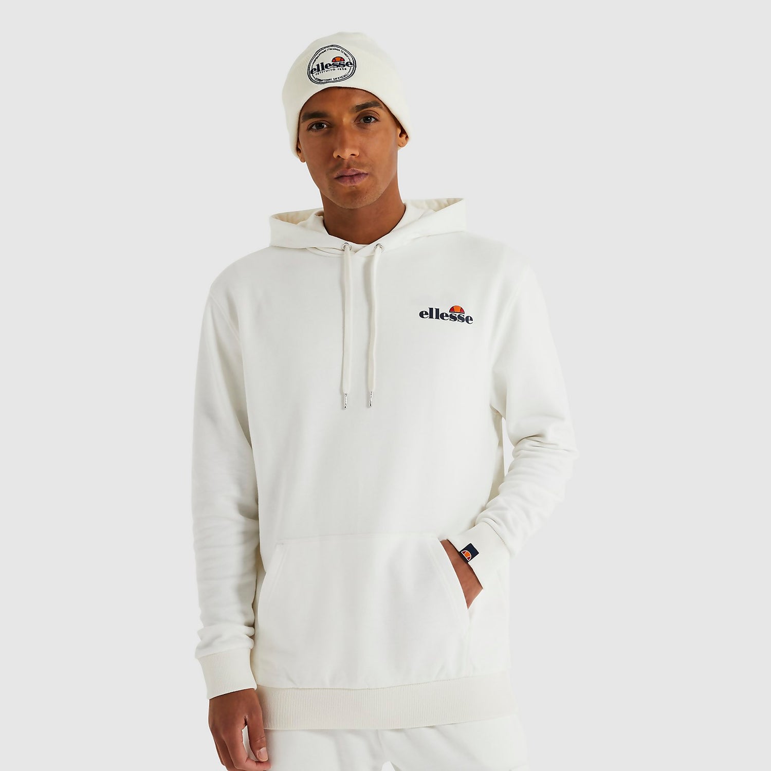 Ellesse white outlet hoodie mens