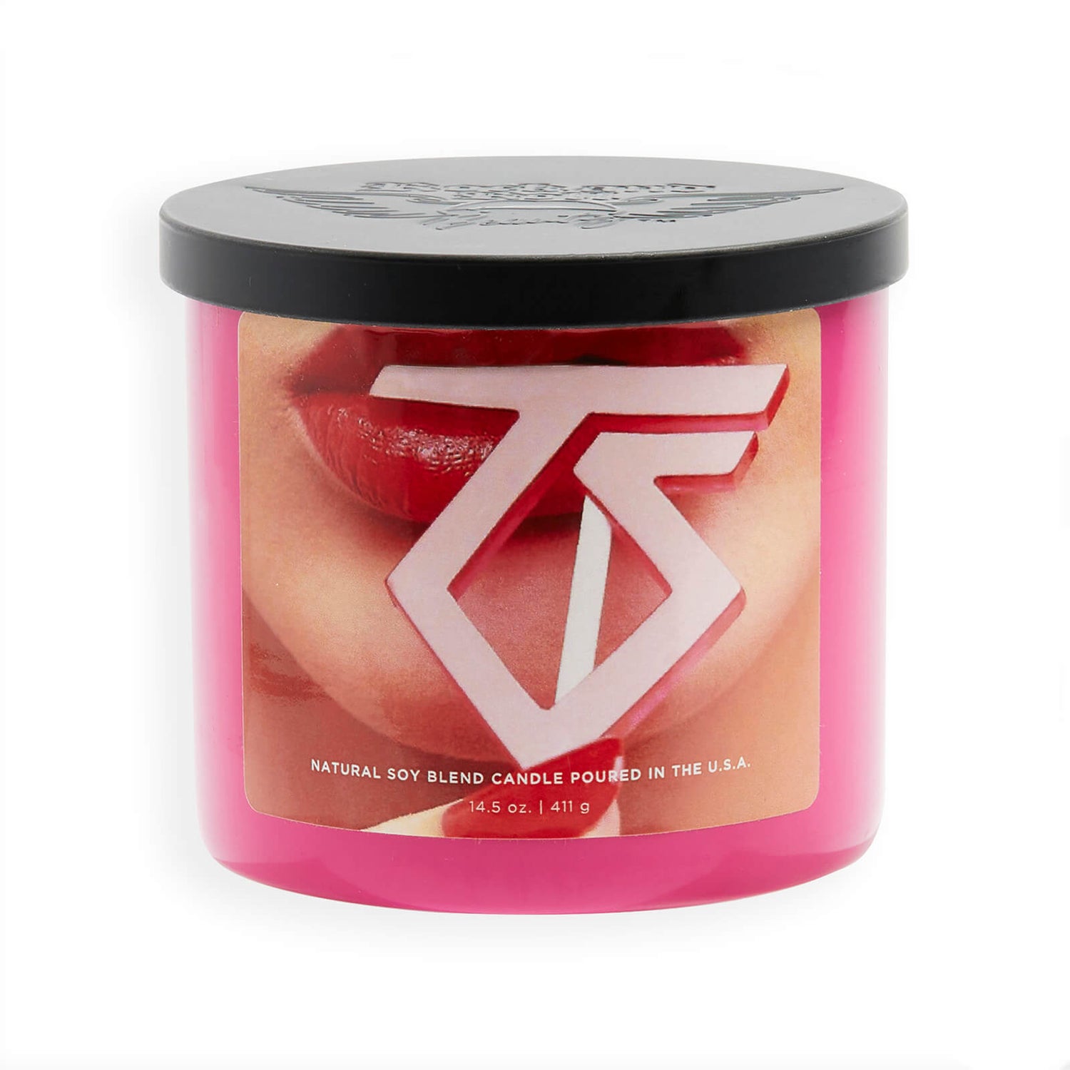 Rock & Roll Beauty Twisted Sister 14.5oz Candle Lip Logo Sweet Raspberry