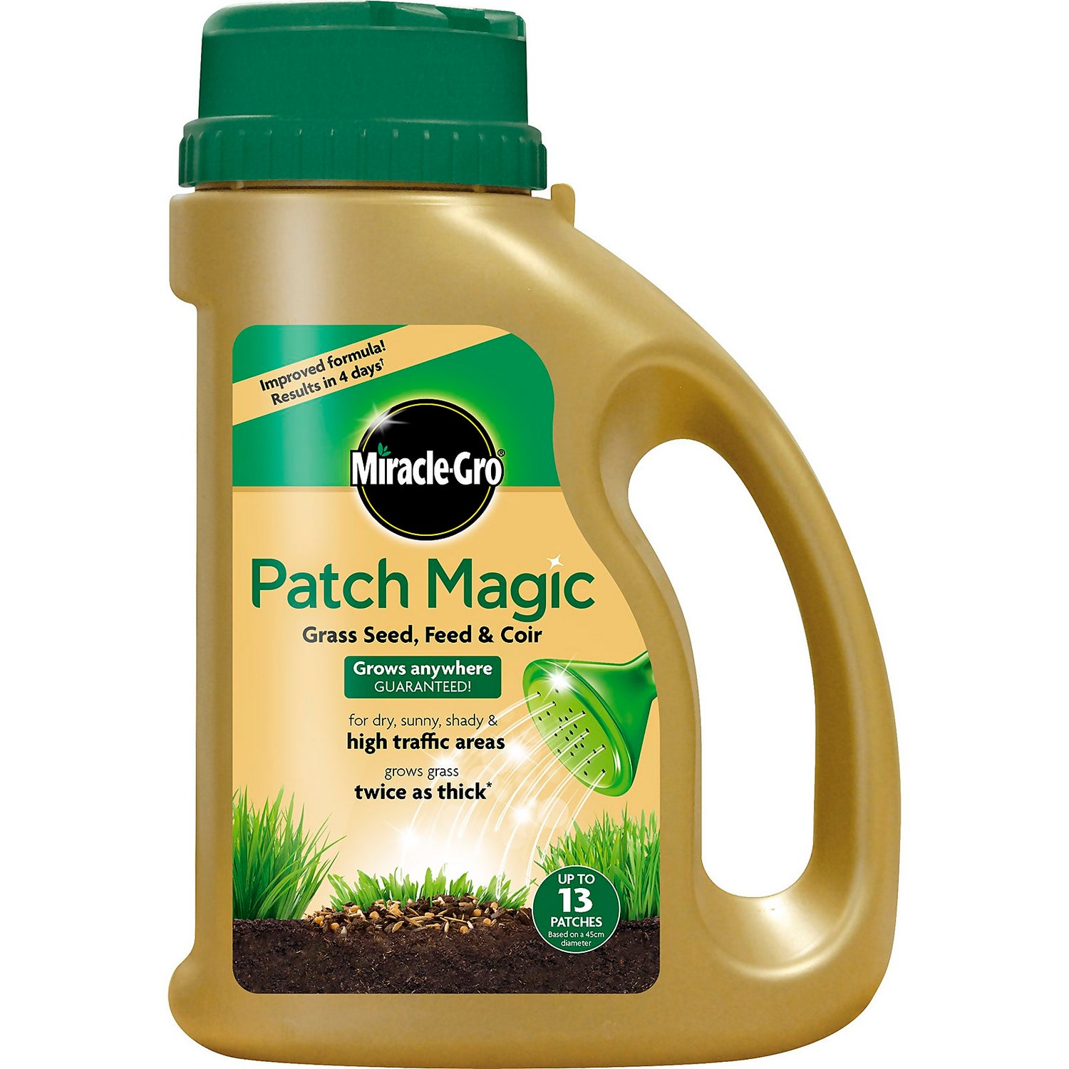Miracle Gro Patch Magic Grass Seed Feed Coir 1015g Homebase