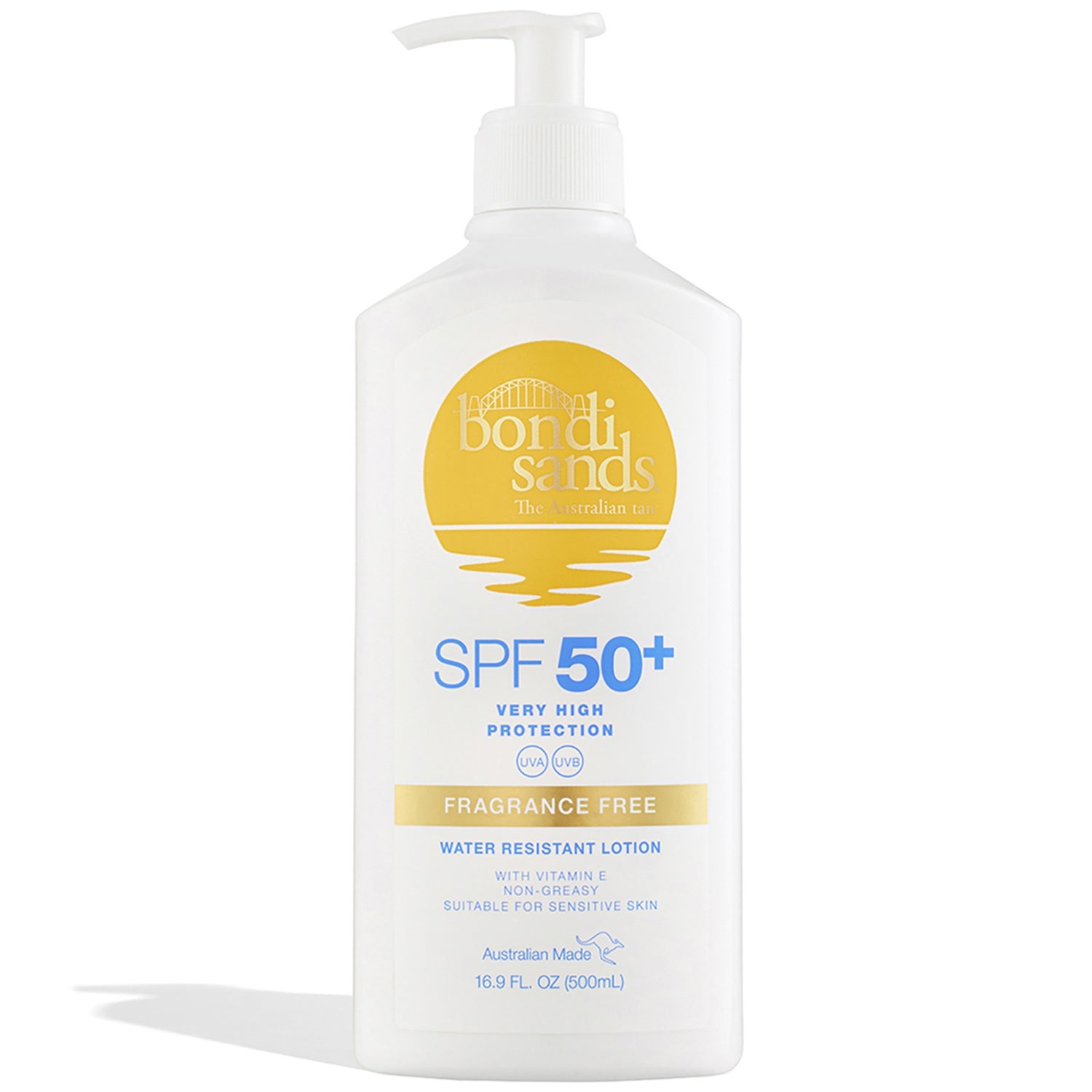 Bondi Sands LSF 50+ Sonnenschutzlotion Frei von Duftstoffen Packet mit Pumpe 500 ml