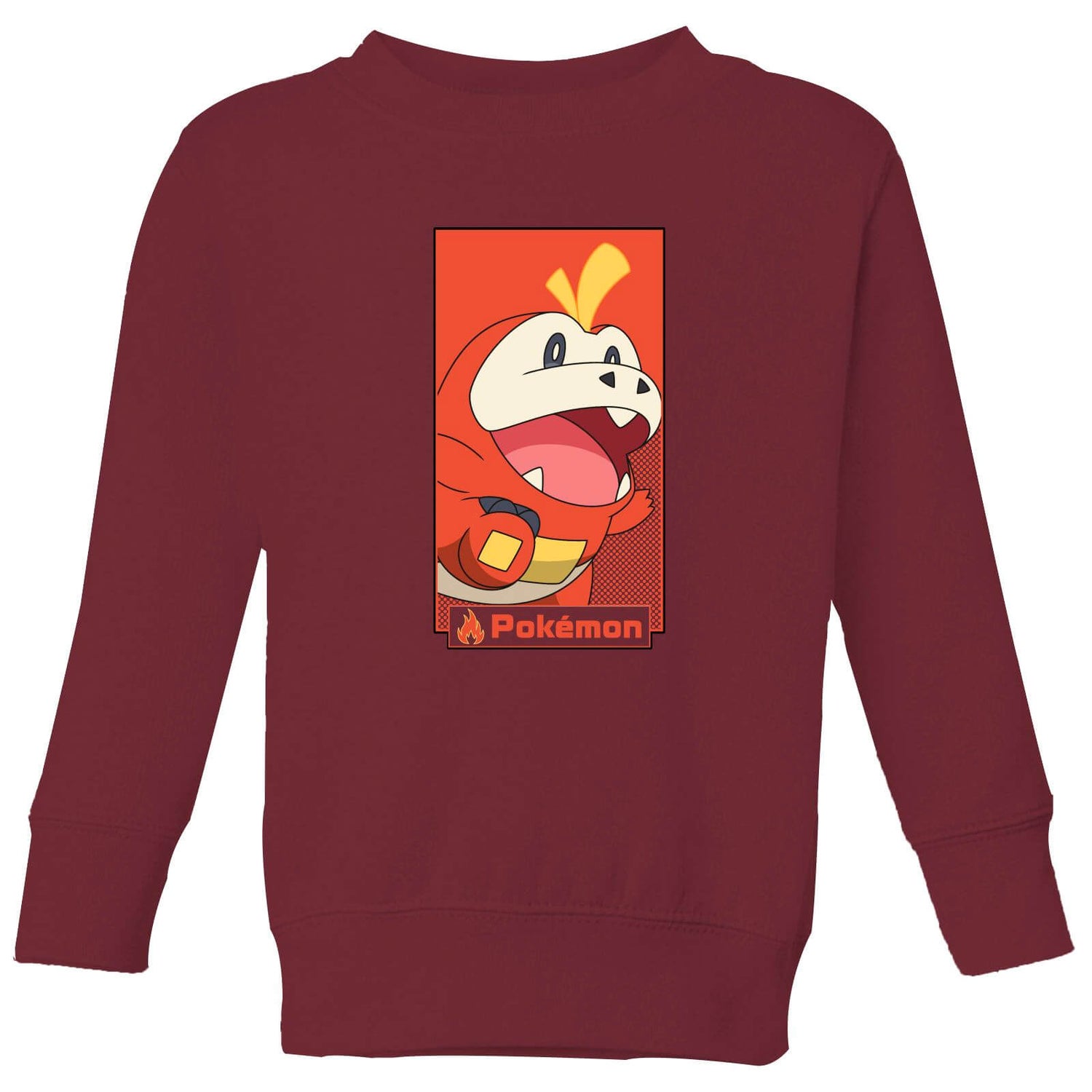 Pokémon Fuecoco Kids' Sweatshirt - Burgundy