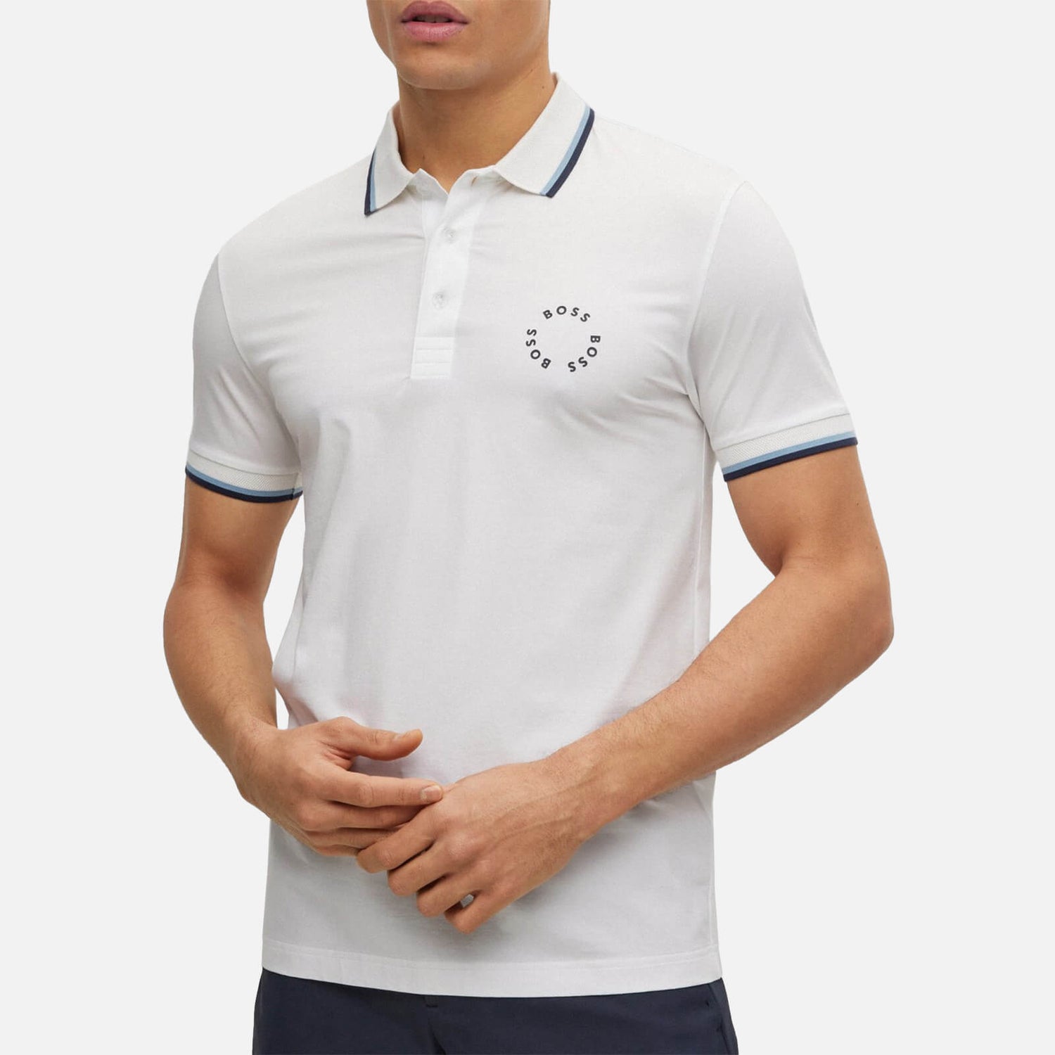 BOSS Green Paule 2 Cotton-Blend Polo Shirt - L