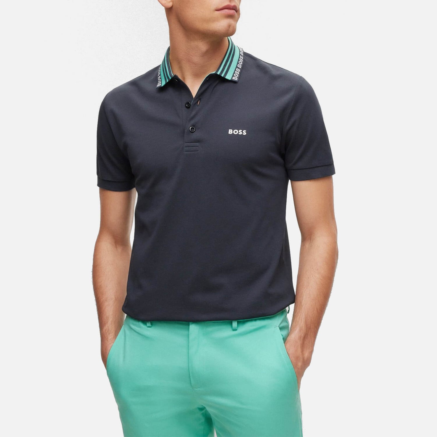 BOSS Green Paule 2 Cotton-Blend Polo Shirt - S