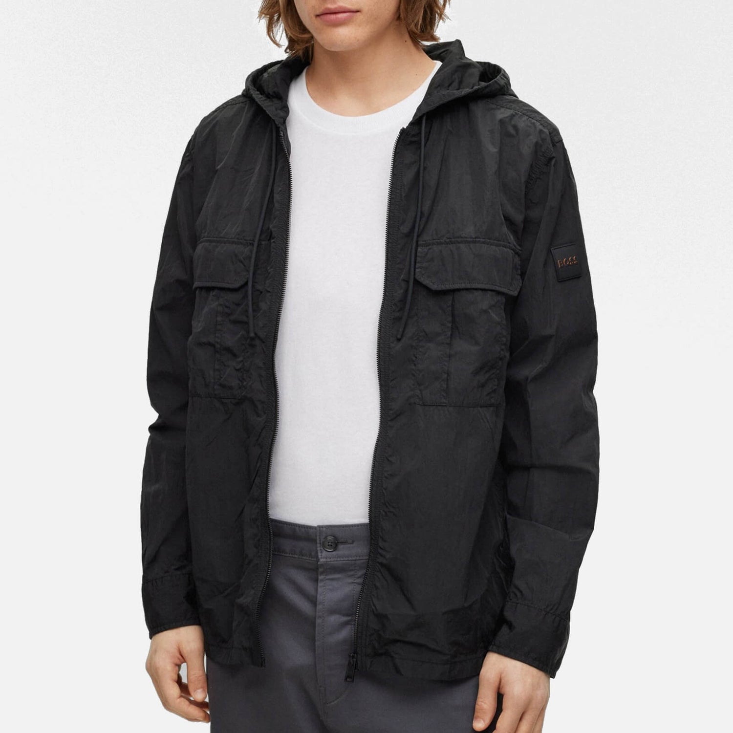 BOSS Orange Laphood Shell Hooded Jacket