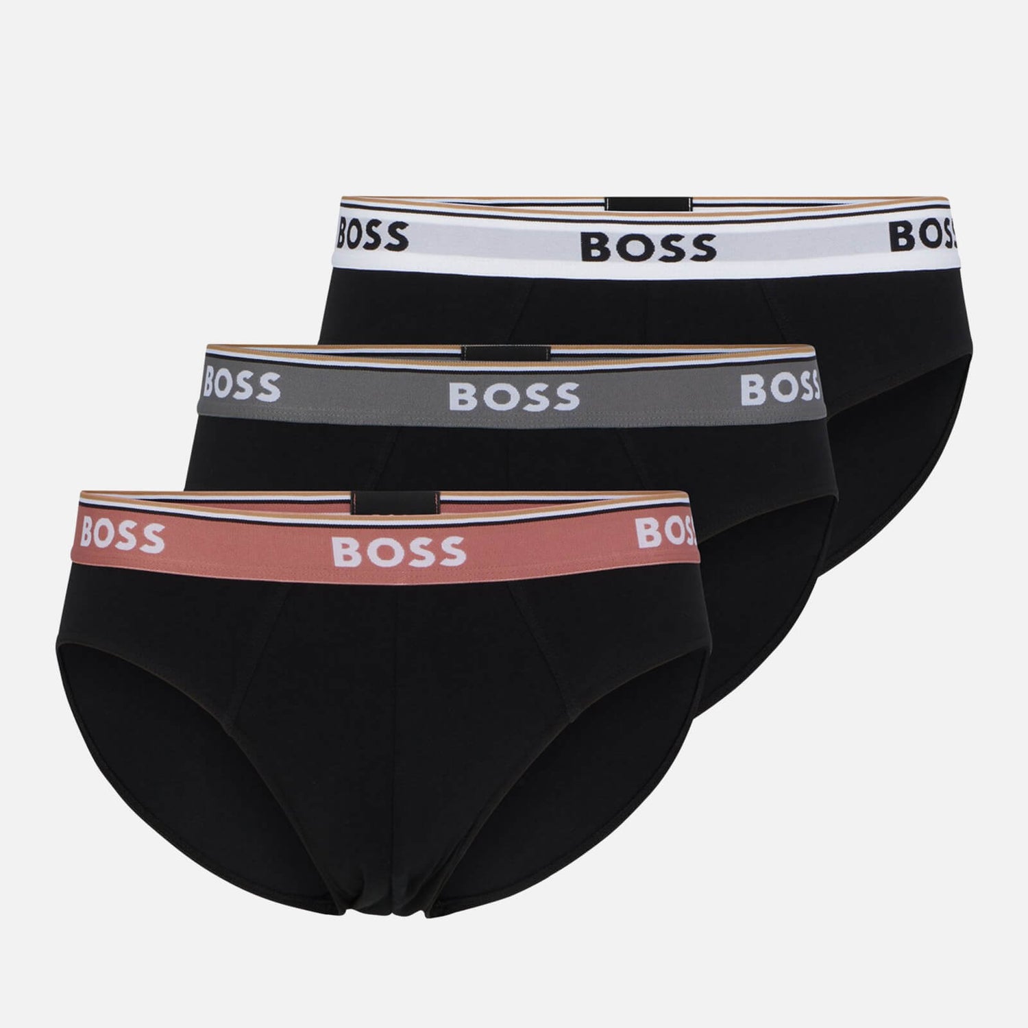 BOSS Bodywear 3-Pack Cotton-Blend Briefs - S