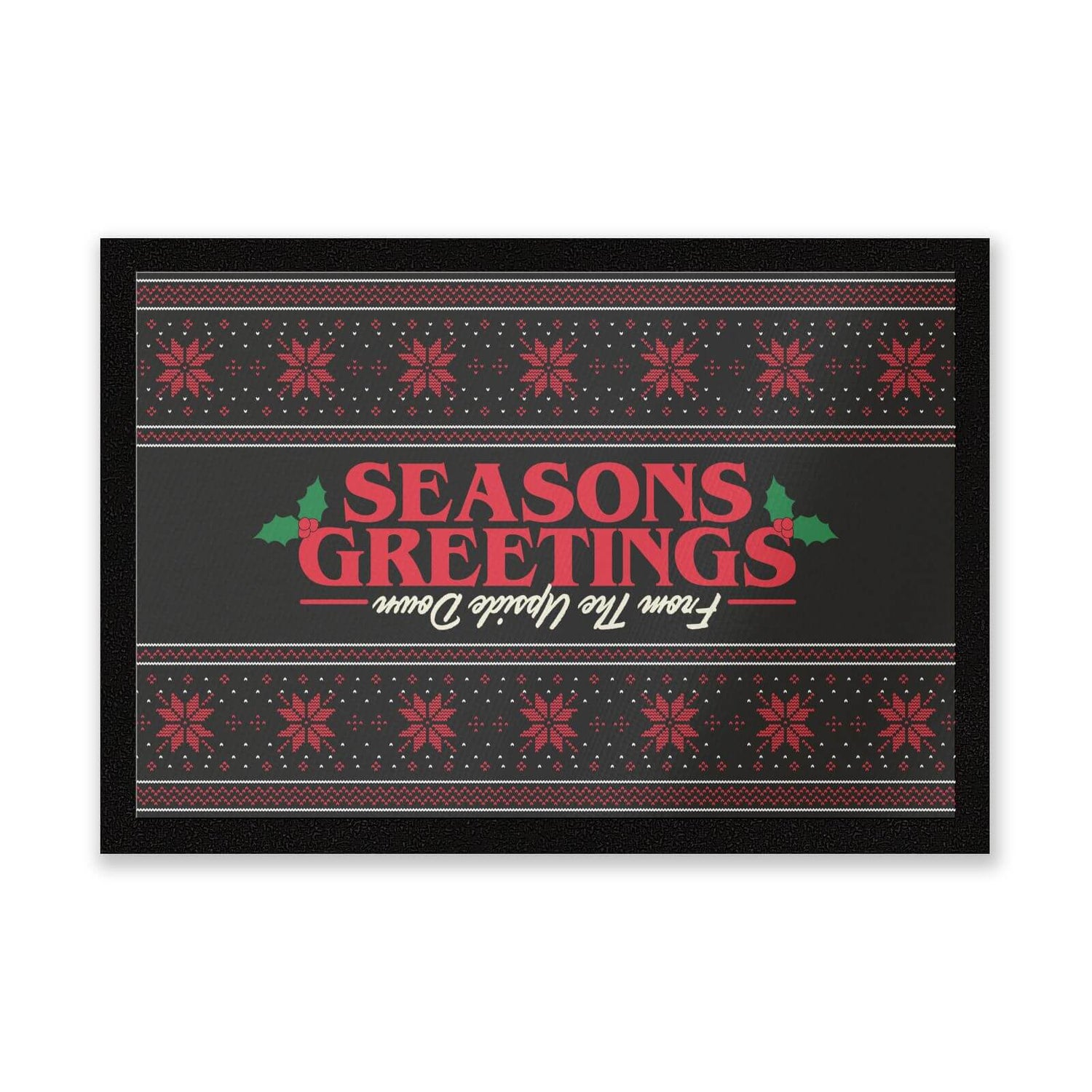 Stranger Things Seasons Greetings From The Upside Down Entrance Mat