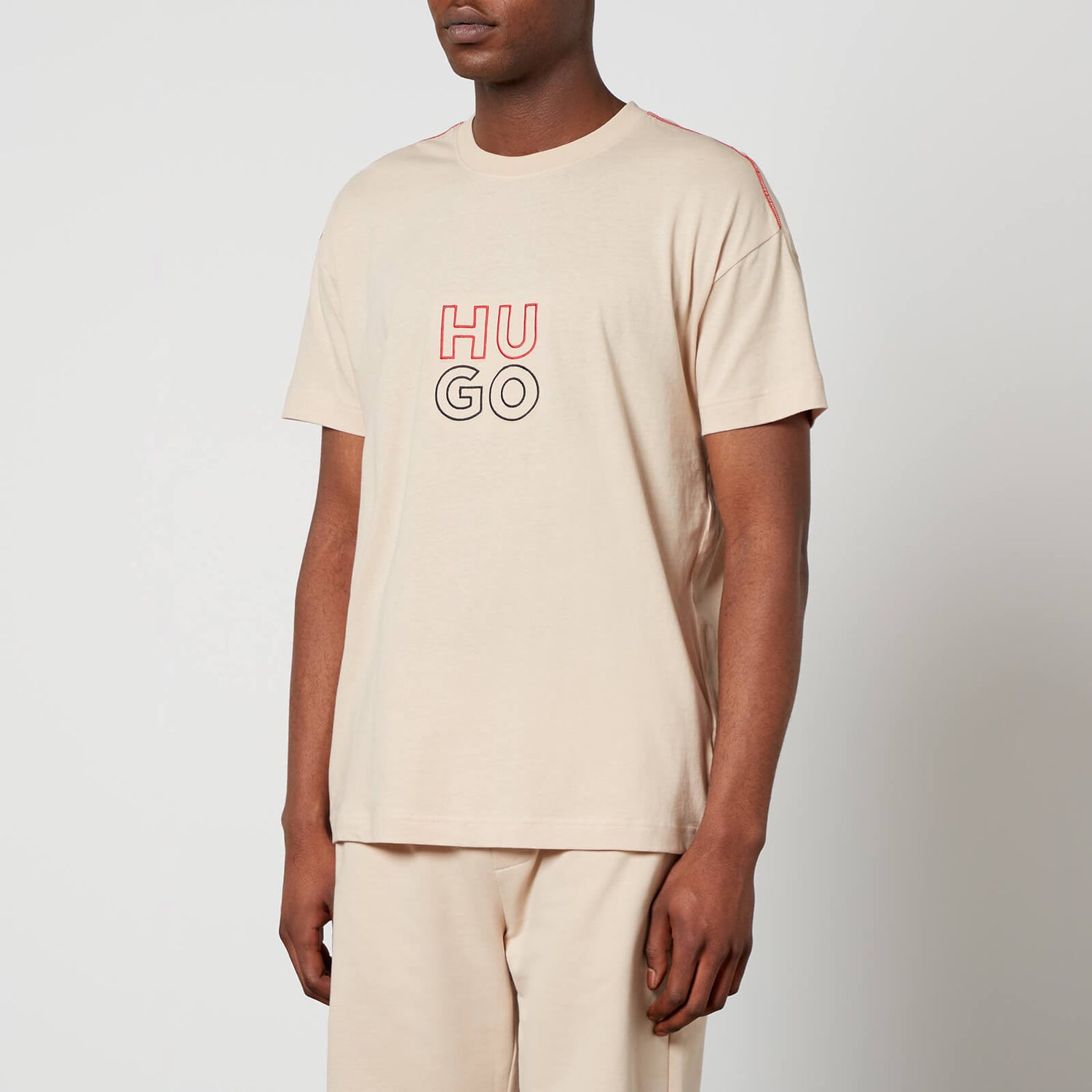 HUGO Bodywear Stacked Cotton T-Shirt - XL