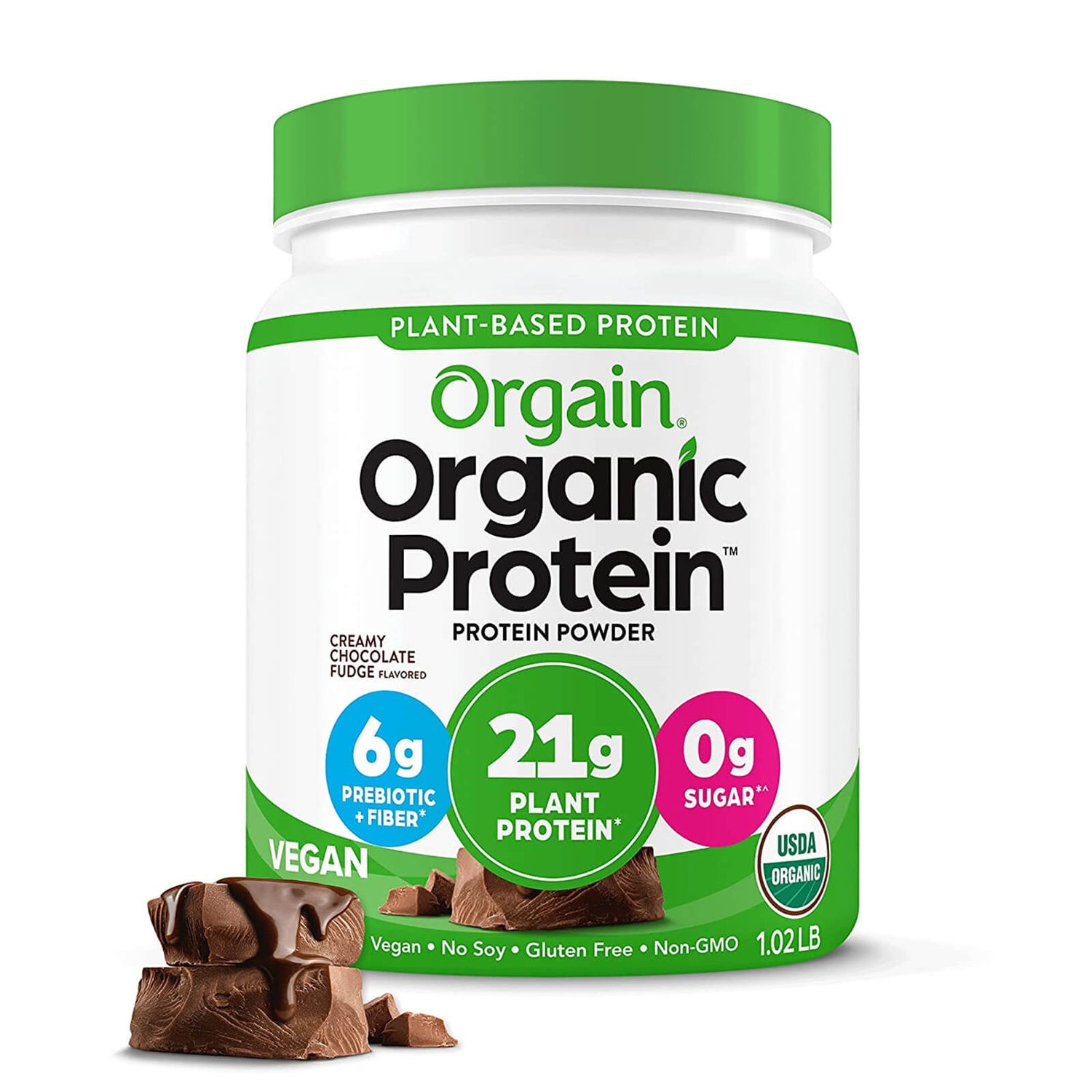 Orgain Organic Plant Protein Powder - Creamy Chocolate Fudge 462g