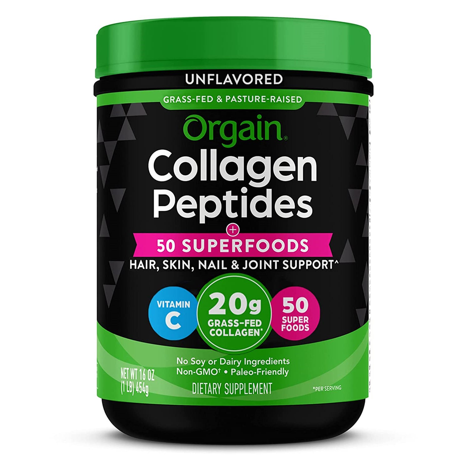 Orgain Collagen Peptides Superfoods Powder Unflavoured Every Health