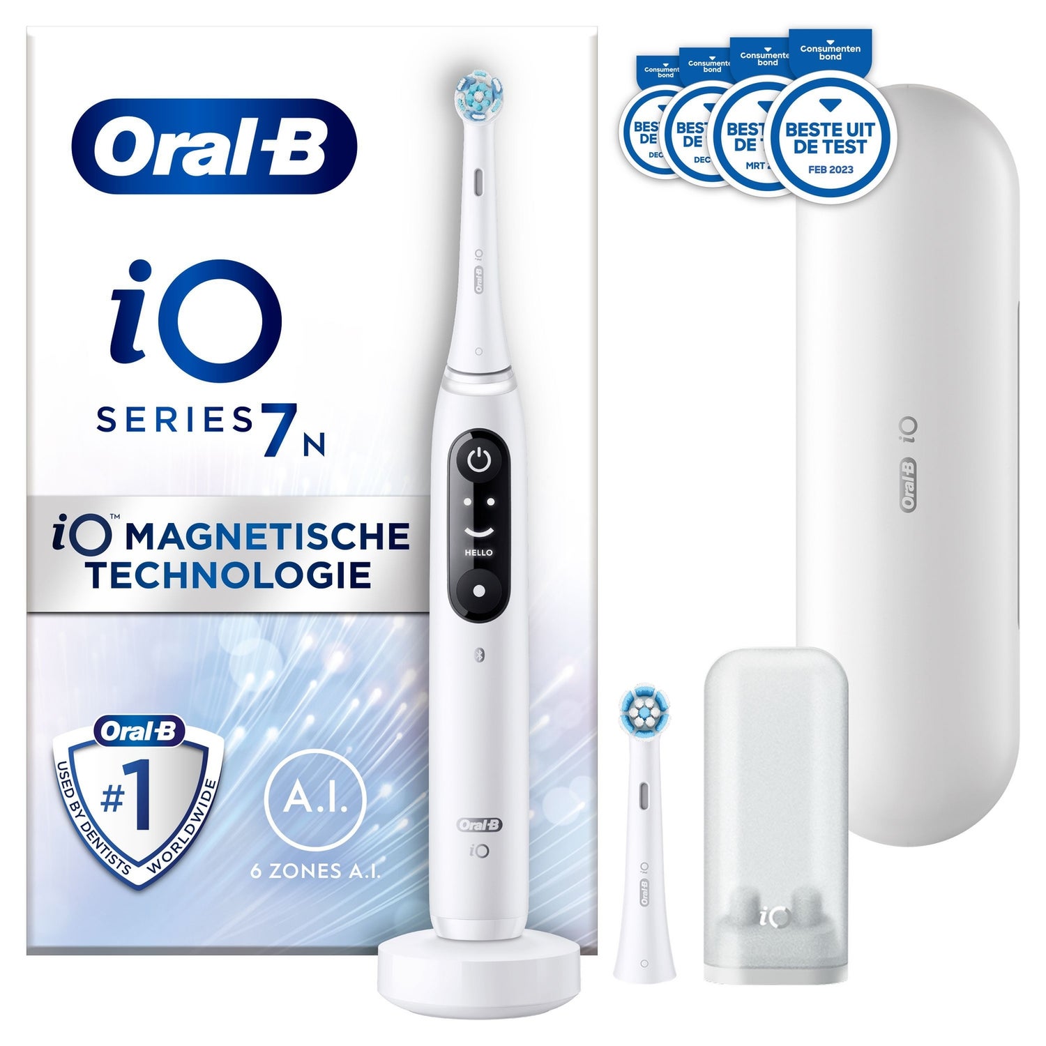 Oral-B iO 7N Elektrische Tandenborstel Wit