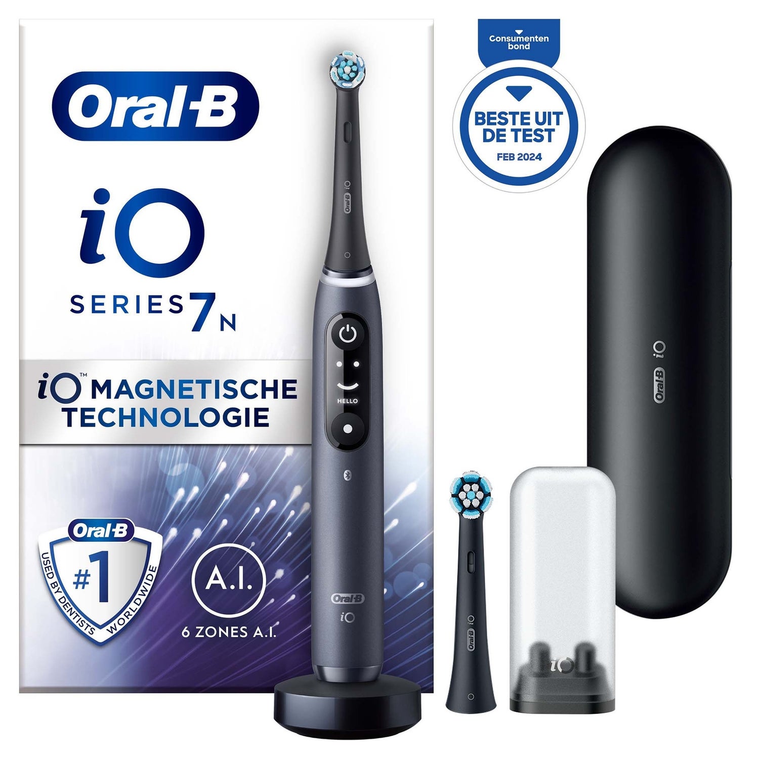 Oral-B iO 7N Elektrische Tandenborstel Zwart