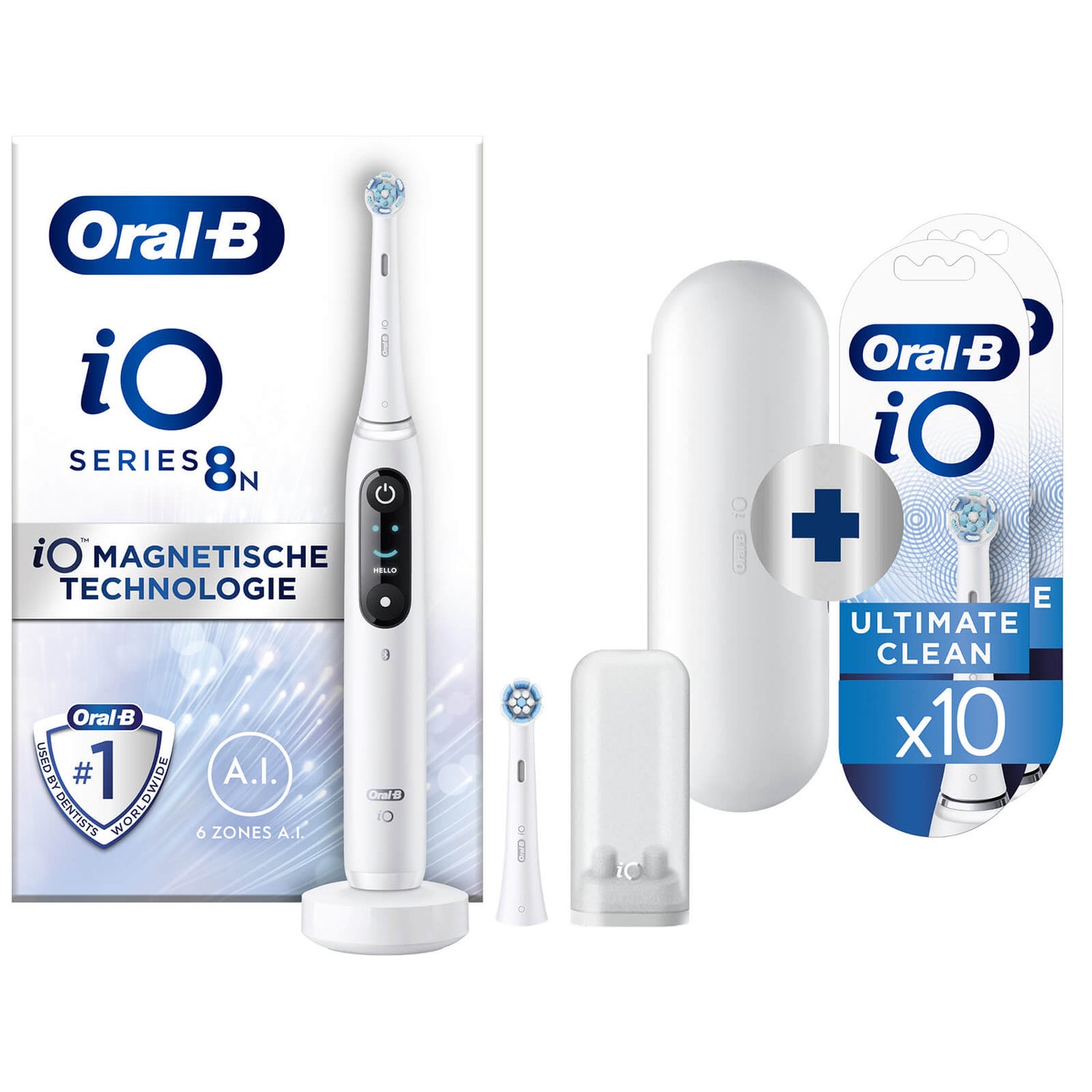 Oral-B iO 8N Elektrische Tandenborstel Wit