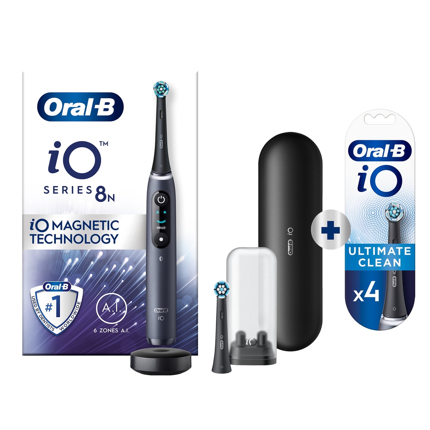 Oral-B iO 8N Elektrische Tandenborstel Zwart