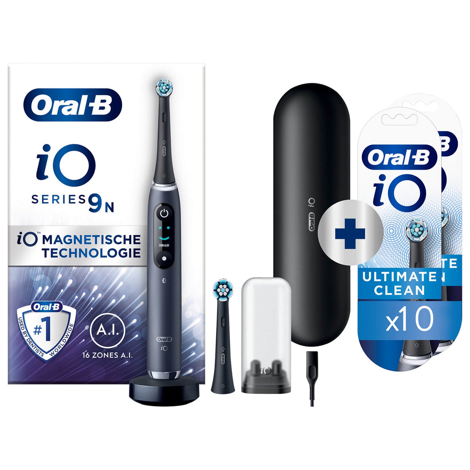 Oral-B iO Series 9N Black Elektrische Tandenborstel