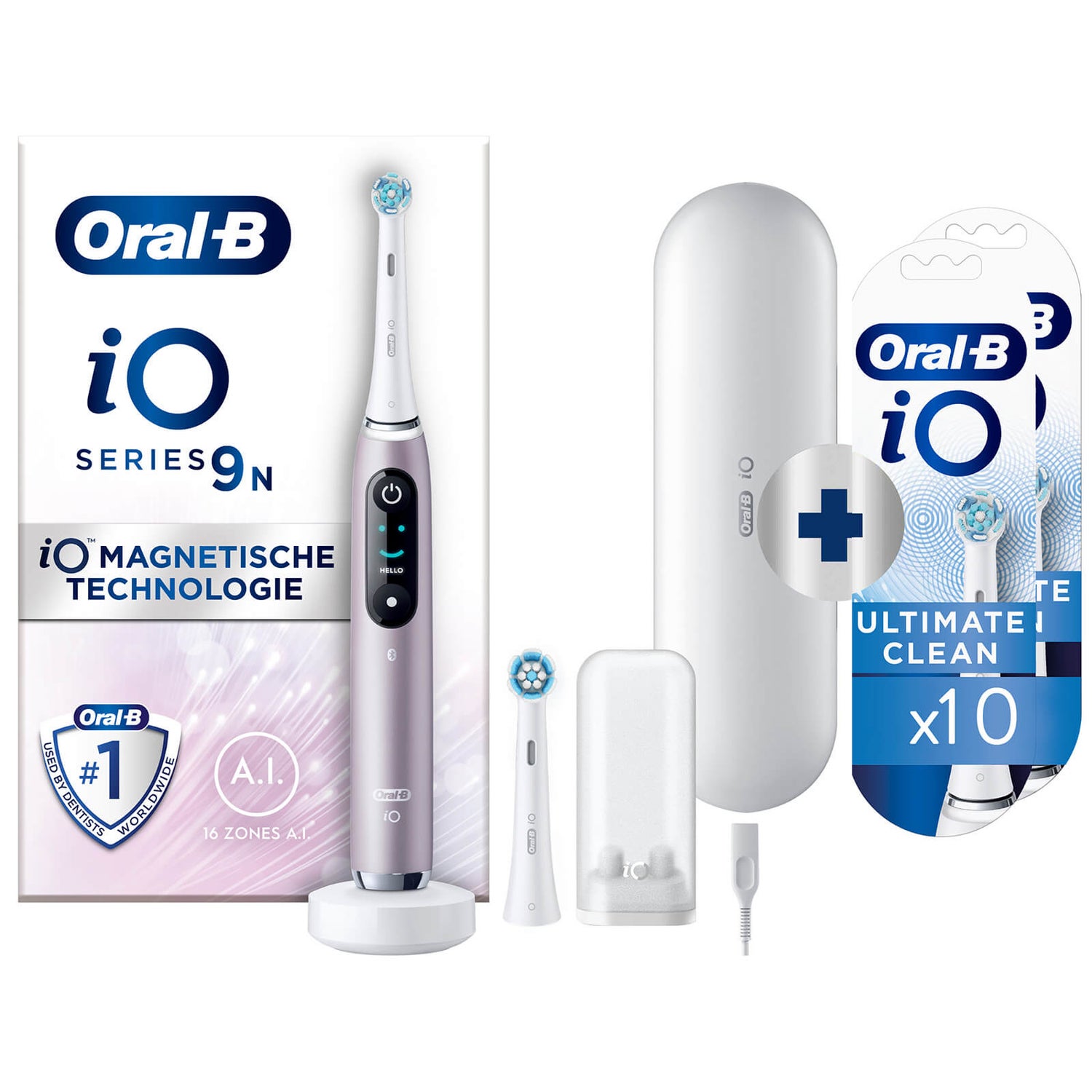 Oral-B iO 9N Elektrische Tandenborstel Roze Quartz