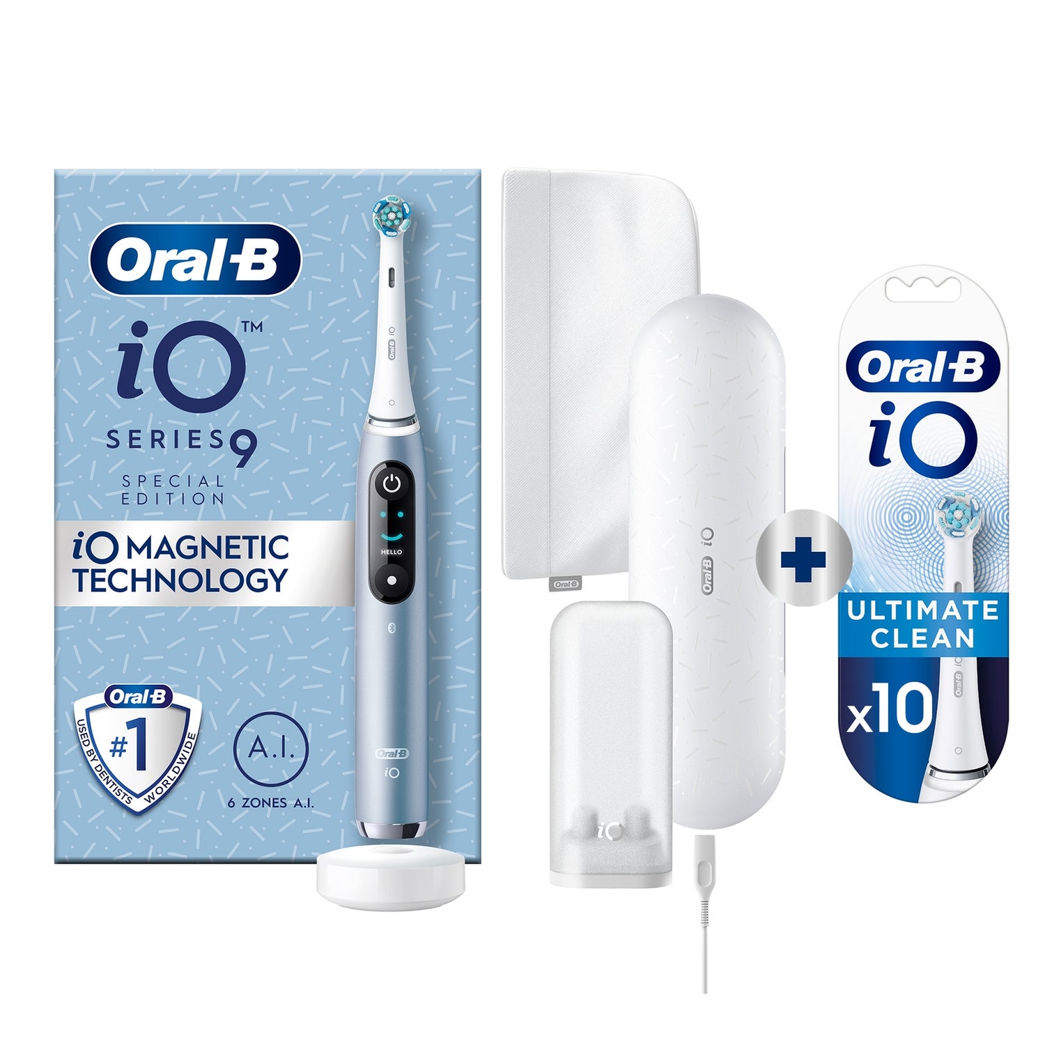 Oral-B iO 9 Special Edition Elektrische Tandenborstel Blauw