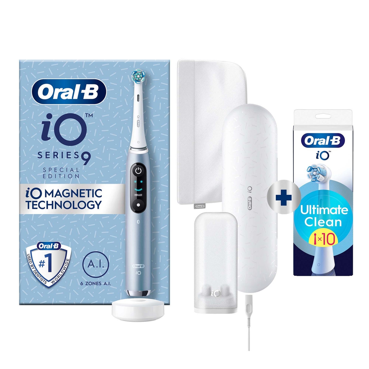 Oral-B iO 9 Special Edition Elektrische Tandenborstel Blauw
