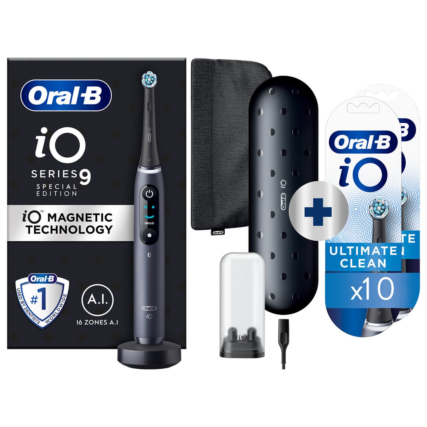 Oral-B iO 9 Series Black Onyx Special Edition Elektrische Tandenborstel
